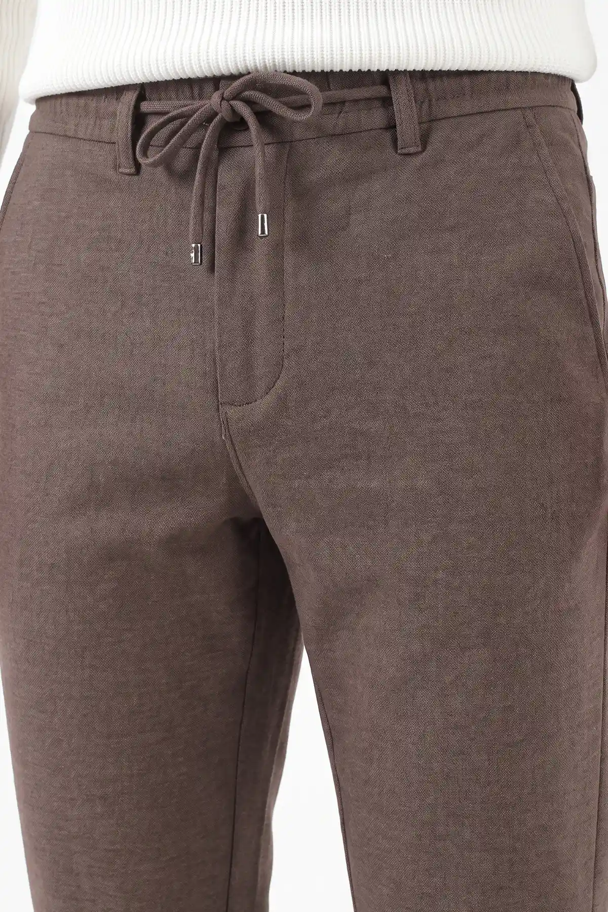 Vizon Slim Fit Belden Bağlamalı Erkek Pantolon 493204