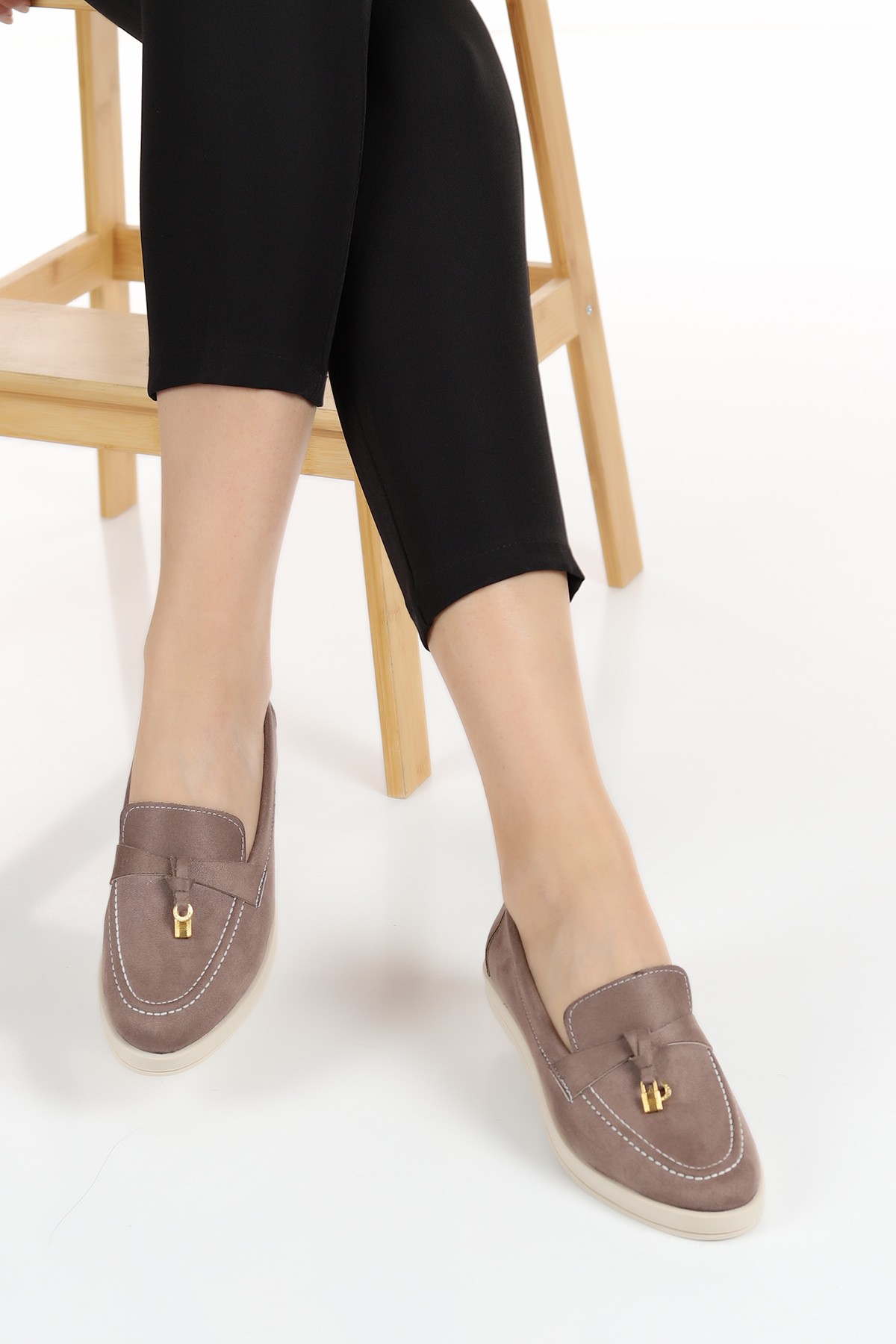 Vizon Süet Loafer Ayakkabı 128555