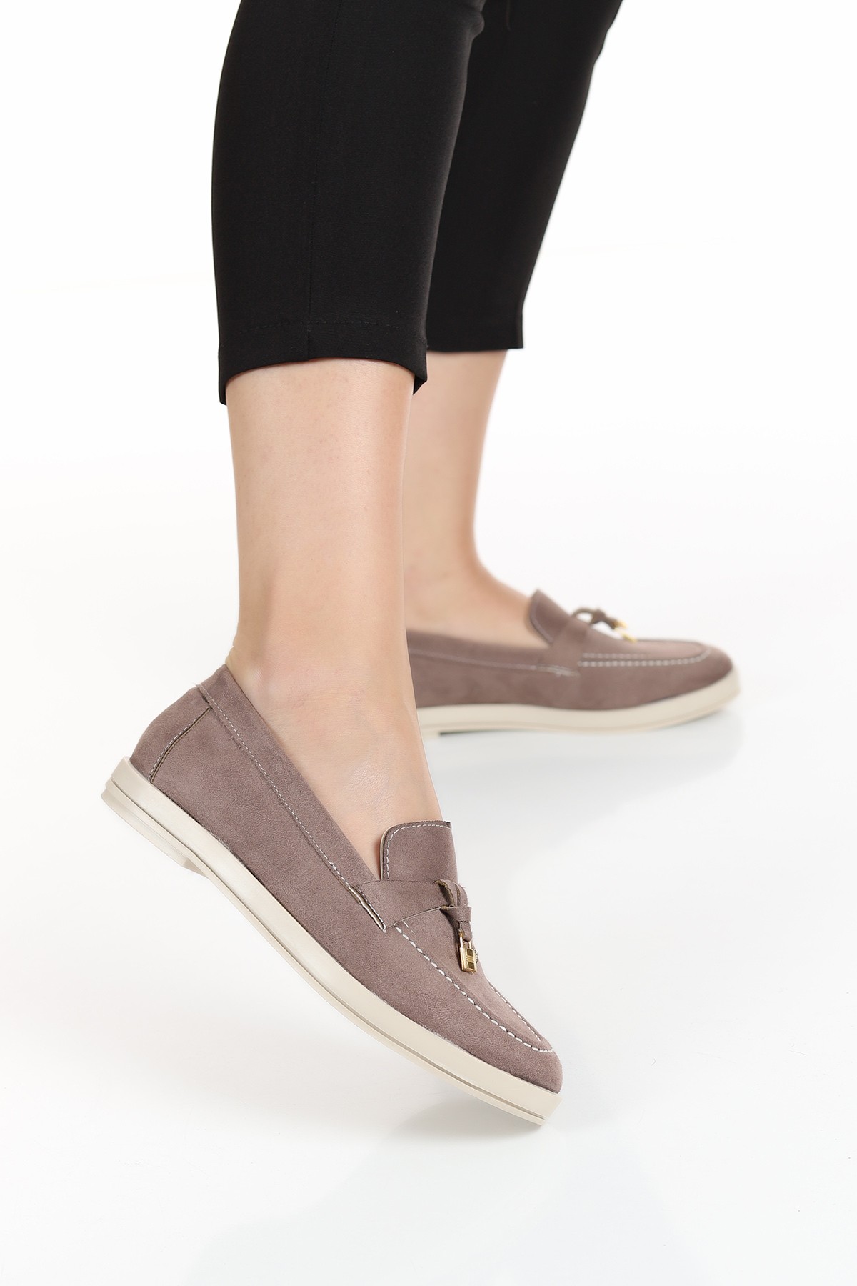 Vizon Süet Loafer Ayakkabı 128555