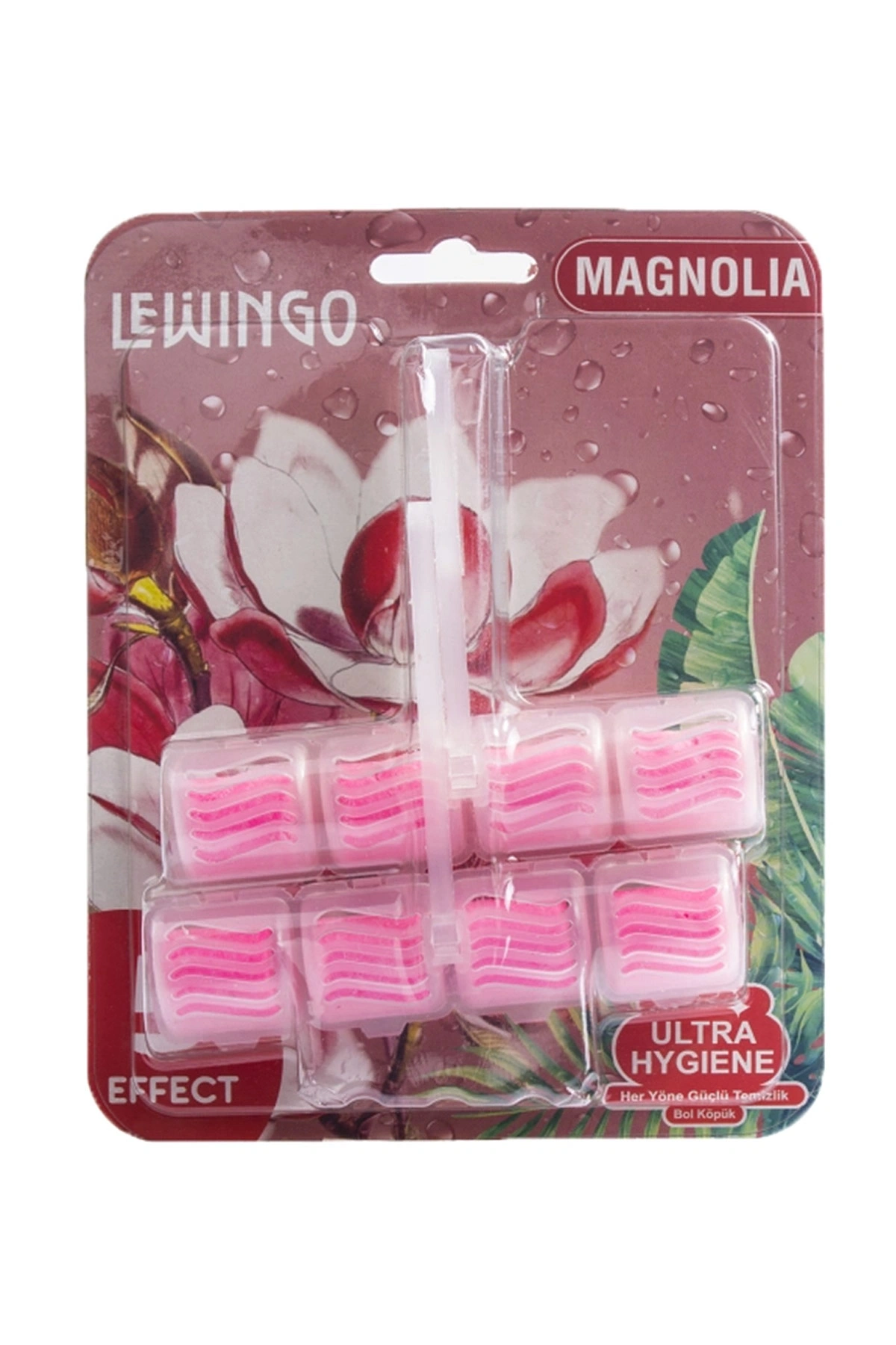 WC Blok - 2'li Güç Klozet Temizleyici Blok - Magnolia (Manolya Kokulu)  50 Gr 411066