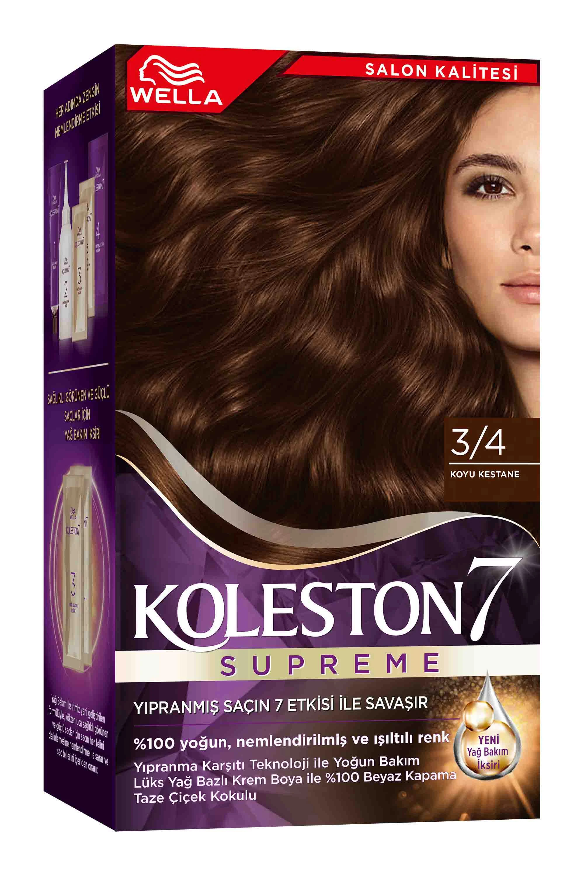 Wella Koleston Supreme Kit 3/4 Koyu Kestane 261808