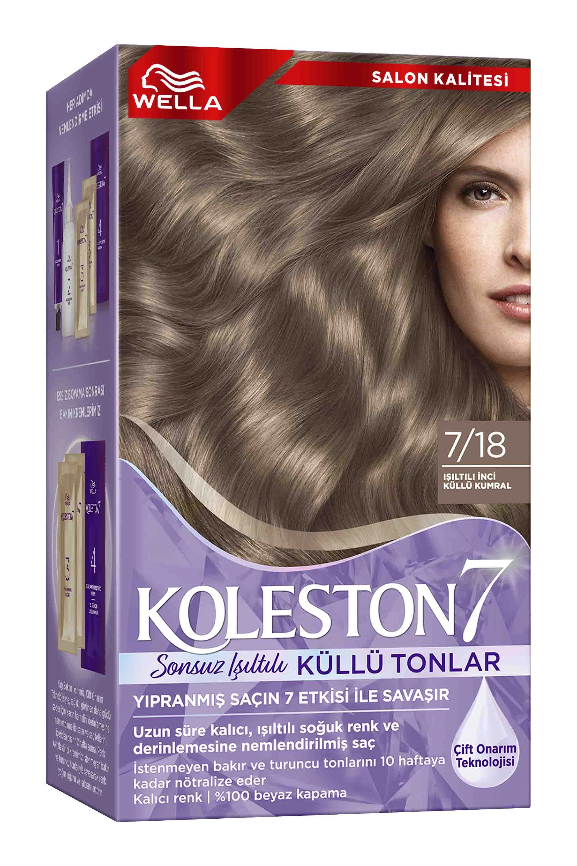 Wella Koleston Supreme Kit 7/18 Işıltılı Inci Küllü Kumral 261846