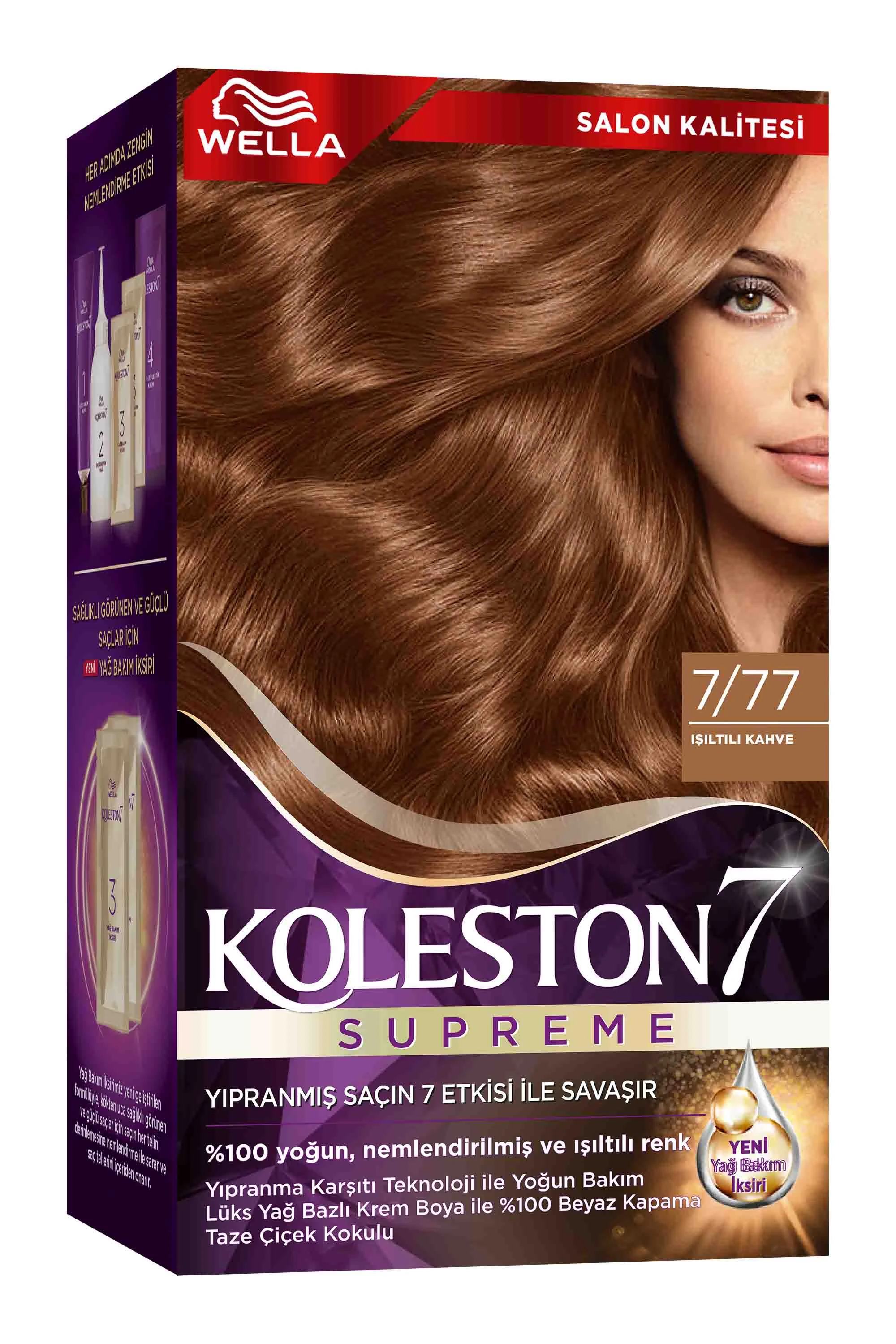 Wella Koleston Supreme Kit 7/77 Işıltılı Kahve 261832