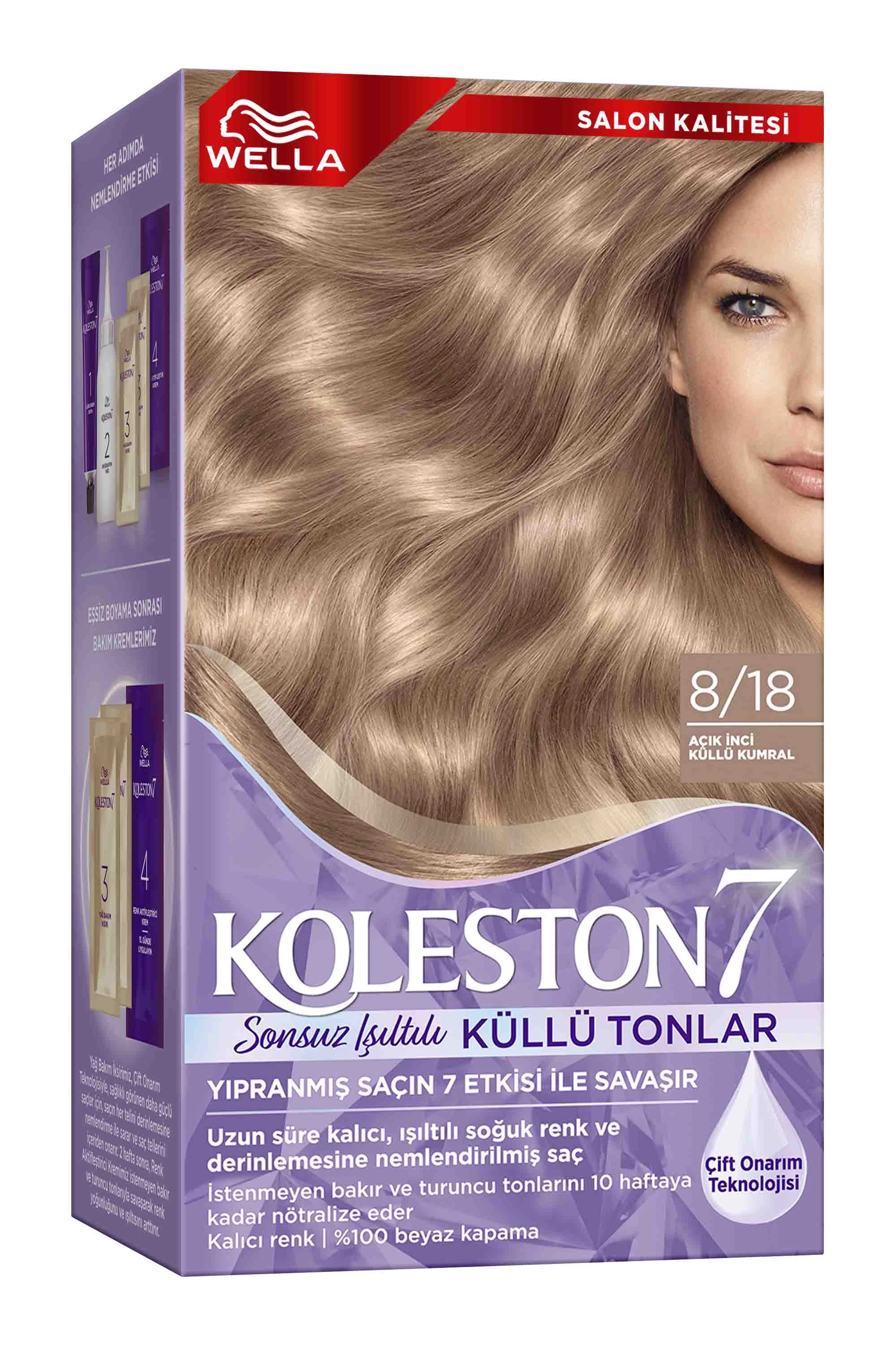 Wella Koleston Supreme Kit 8/18 Açık Inci Küllü Kumral 261847