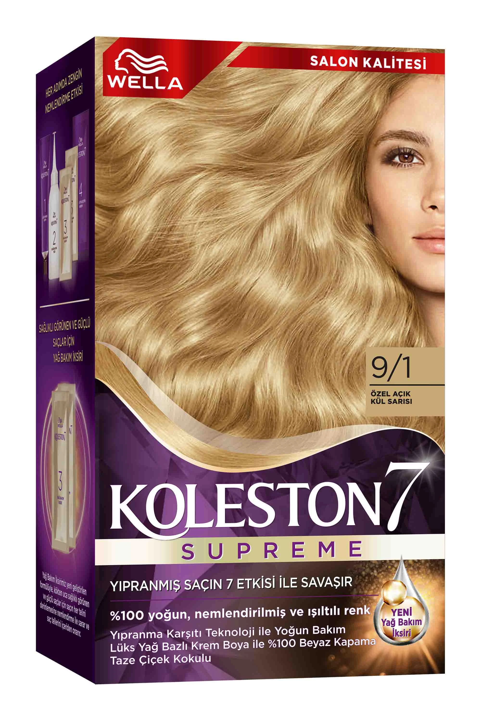 Wella Koleston Supreme Kit 9/1 Özel Açık Kül Sarısı 261838
