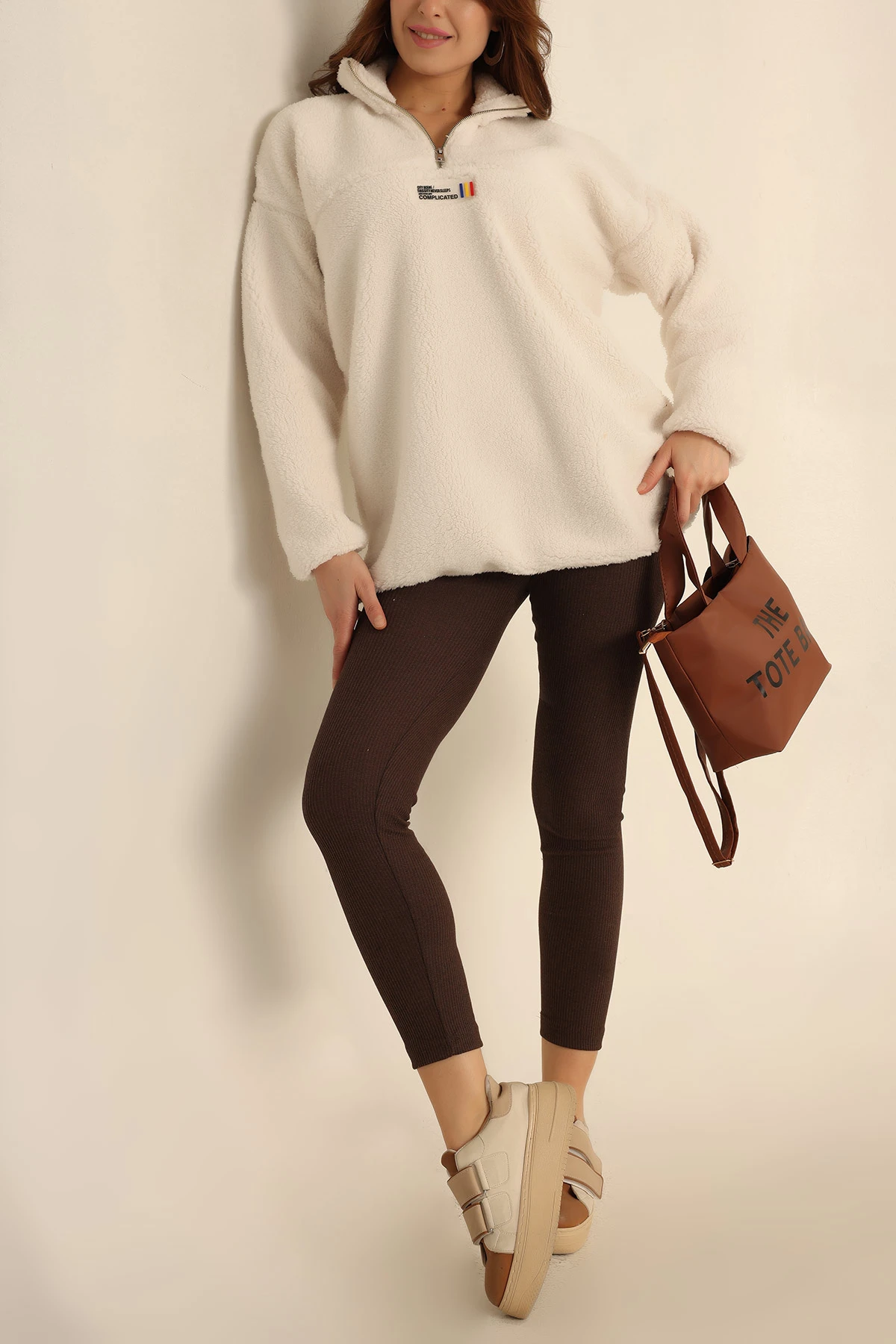 Yarım Fermuarlı Wellsoft Yumoş Sweat 226072