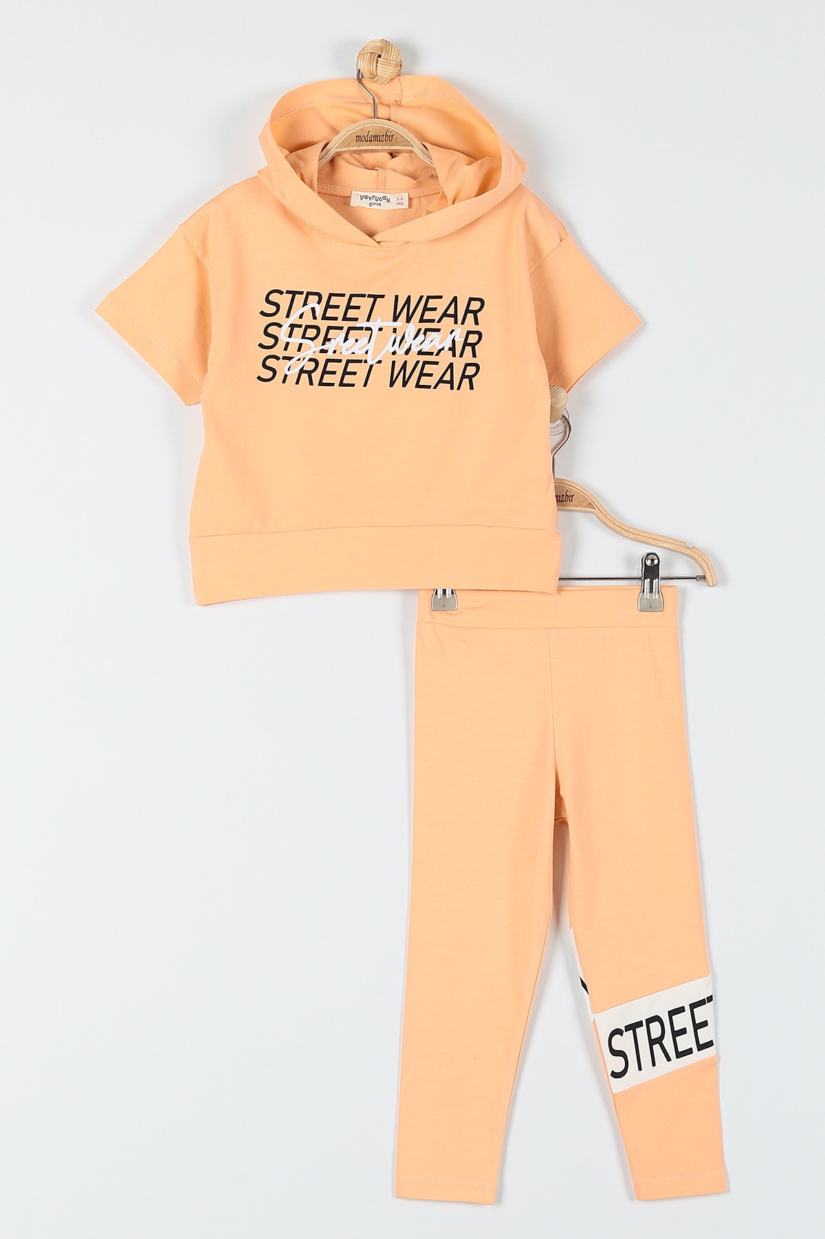 Yavru Ağzı (9-12 Yaş) Street Wear Baskılı Kız Çocuk Takım 180954
