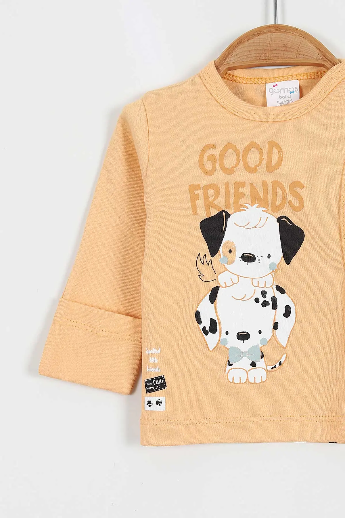 Yavruağzı (0-3 Ay) Good Friends Baskılı Patikli Erkek Bebek 3'lü Takım 423169