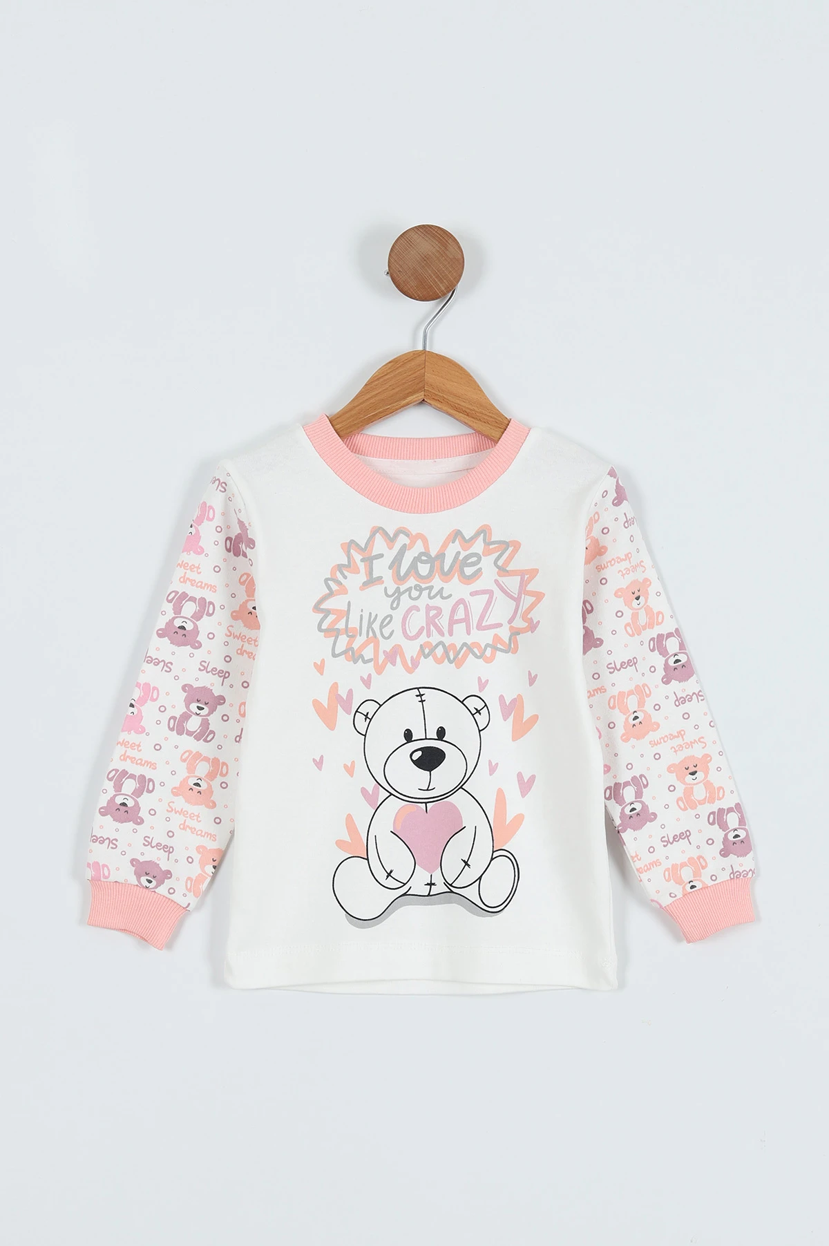 Yavruağzı (1-9 Yaş) Baskılı Kız Çocuk Sweat 275787