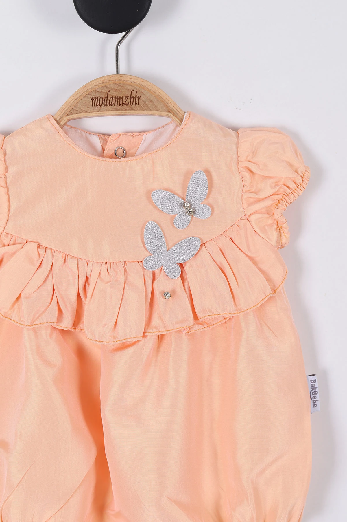 Yavruağzı (3-12 Ay) Kelebekli Çıtçıtlı Kız Bebek Body 264412
