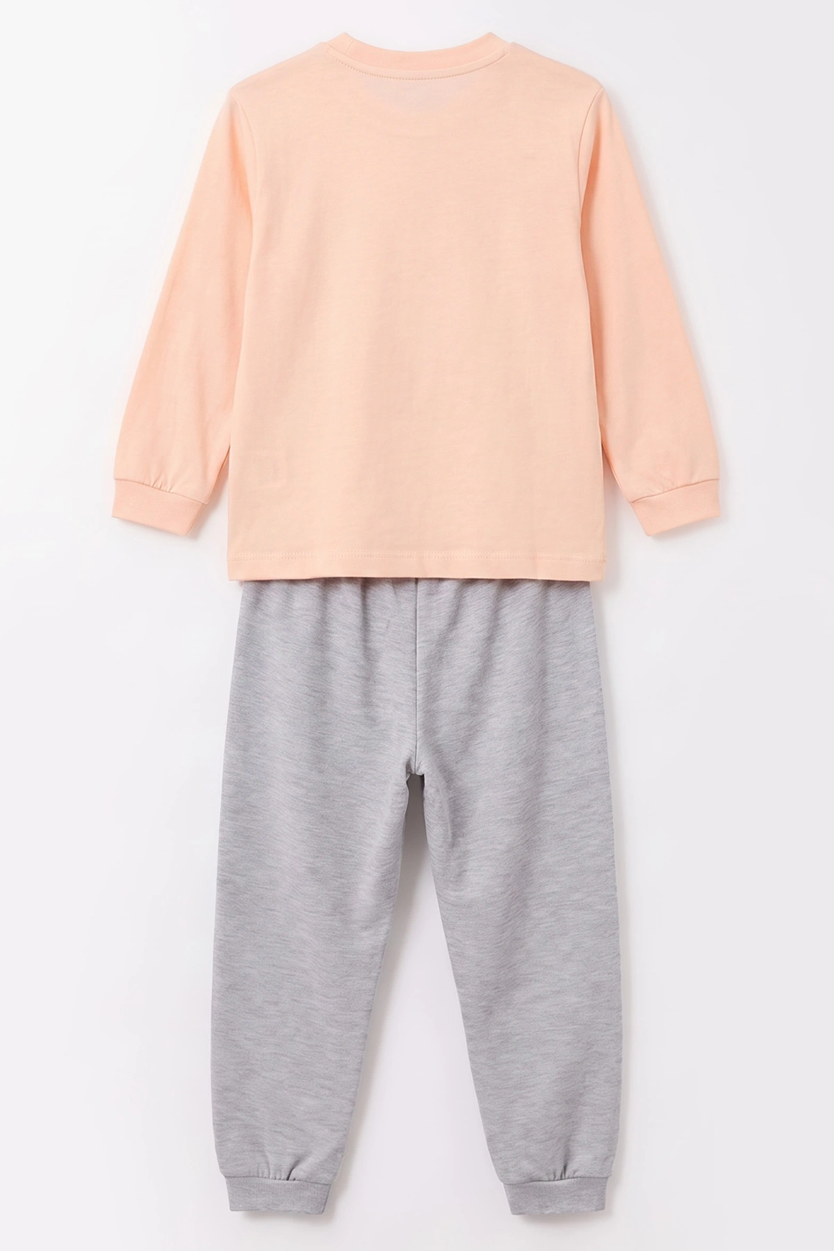 Yavruağzı (3-8 Yaş) Karakter Baskılı İnterlok Kumaş Kız Çocuk Pijama Takım 491057