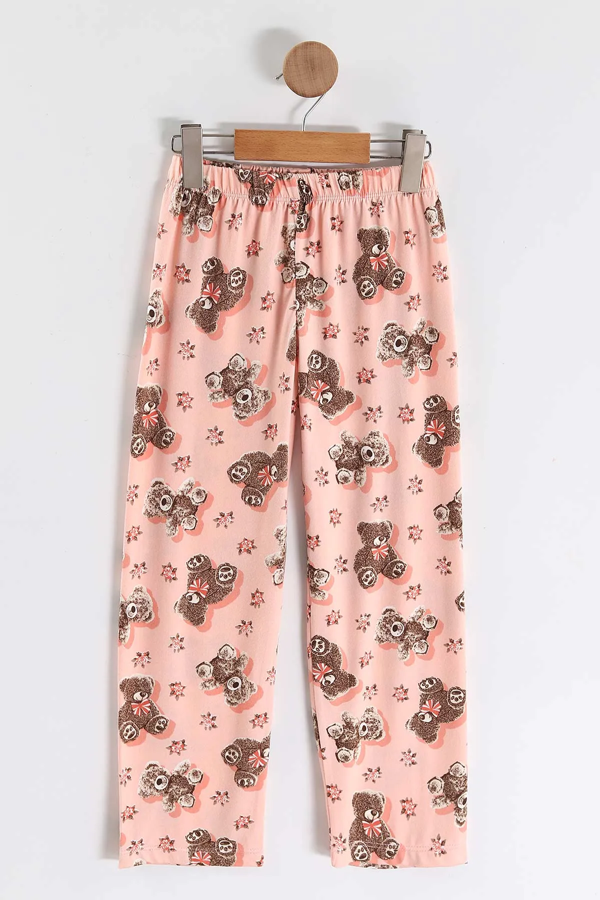 Yavruağzı (4-16 Yaş)Ayıcık Desenli Kız Çocuk Pijama Takım 466318