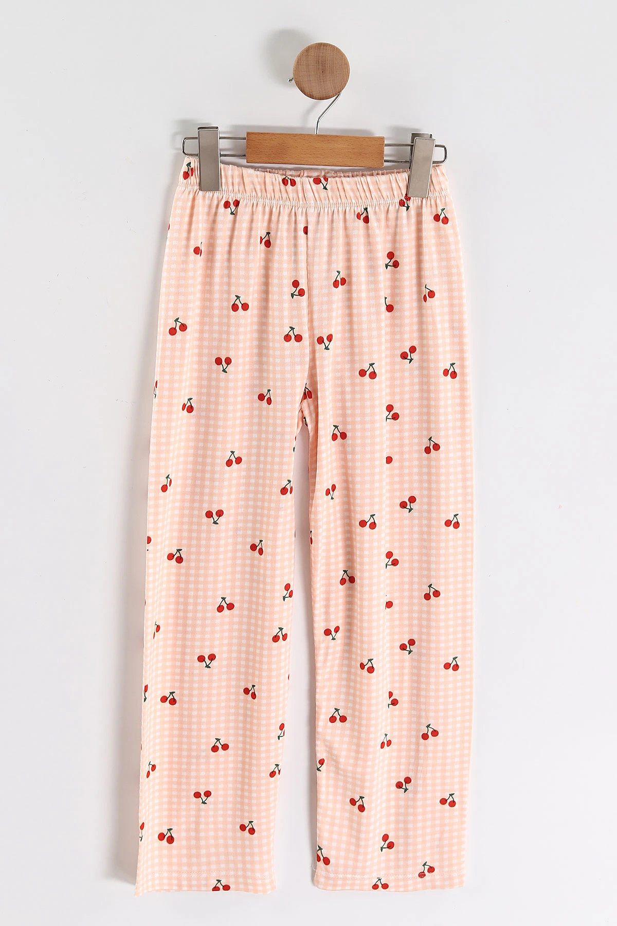 Yavruağzı (4-16 Yaş)Kiraz Desenli Kız Çocuk Pijama Takım 466320