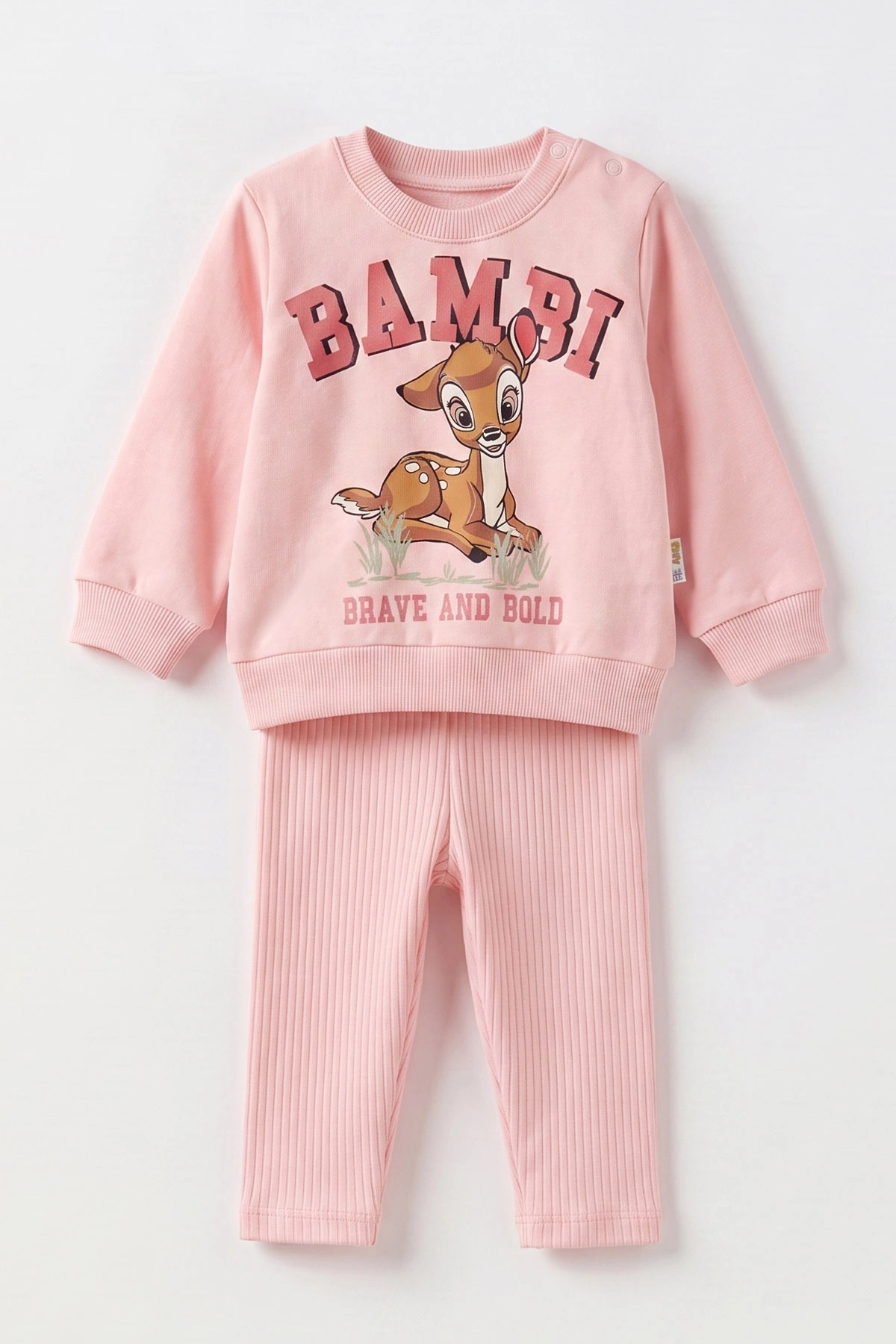 Yavruağzı (6-24 Ay) Karakter Baskılı Taytlı Kız Bebek Takım 472644