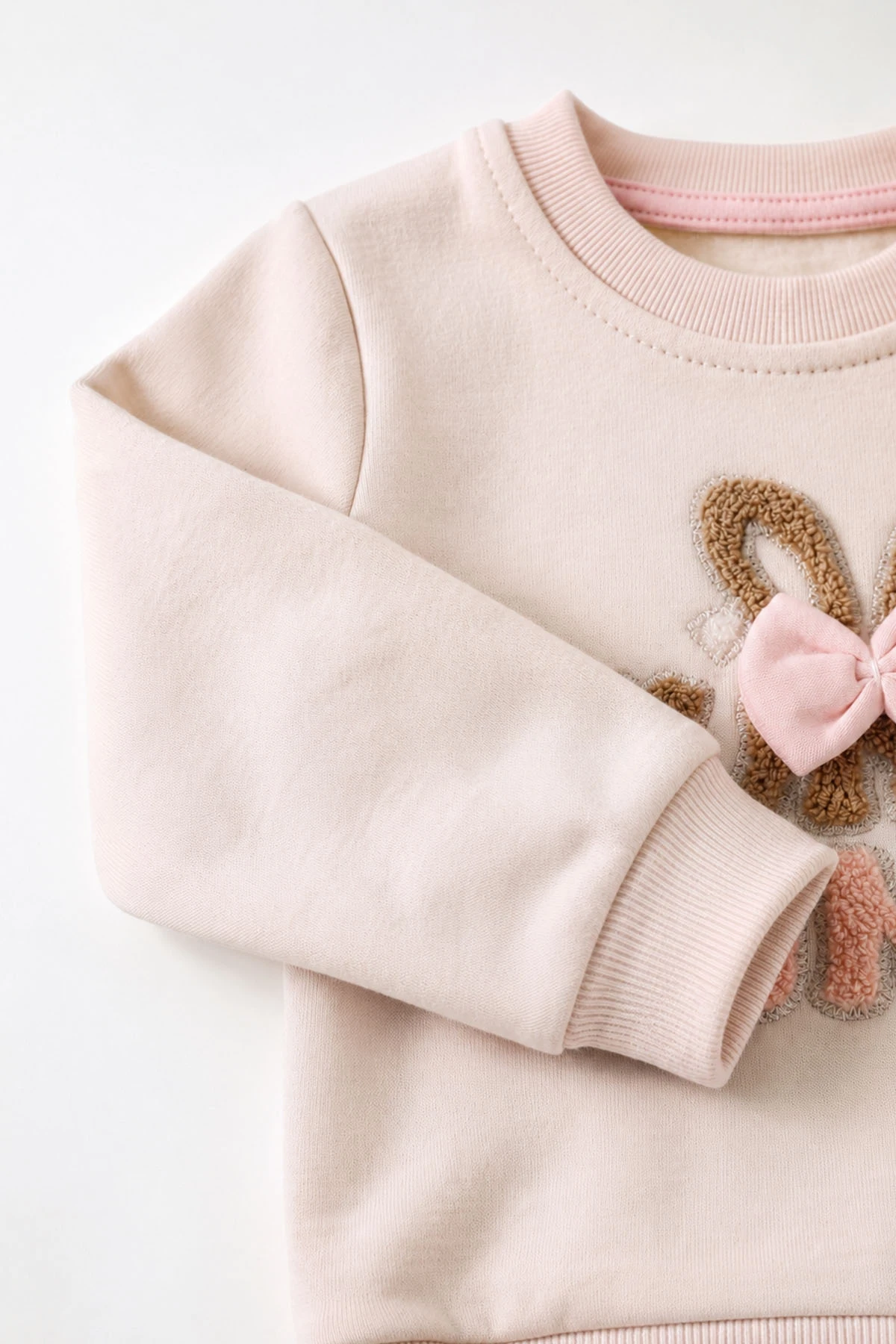 Yavruağzı (6-24 Ay) Süzene Bunny Nakışlı Kız Bebek 2'li Takım 472860