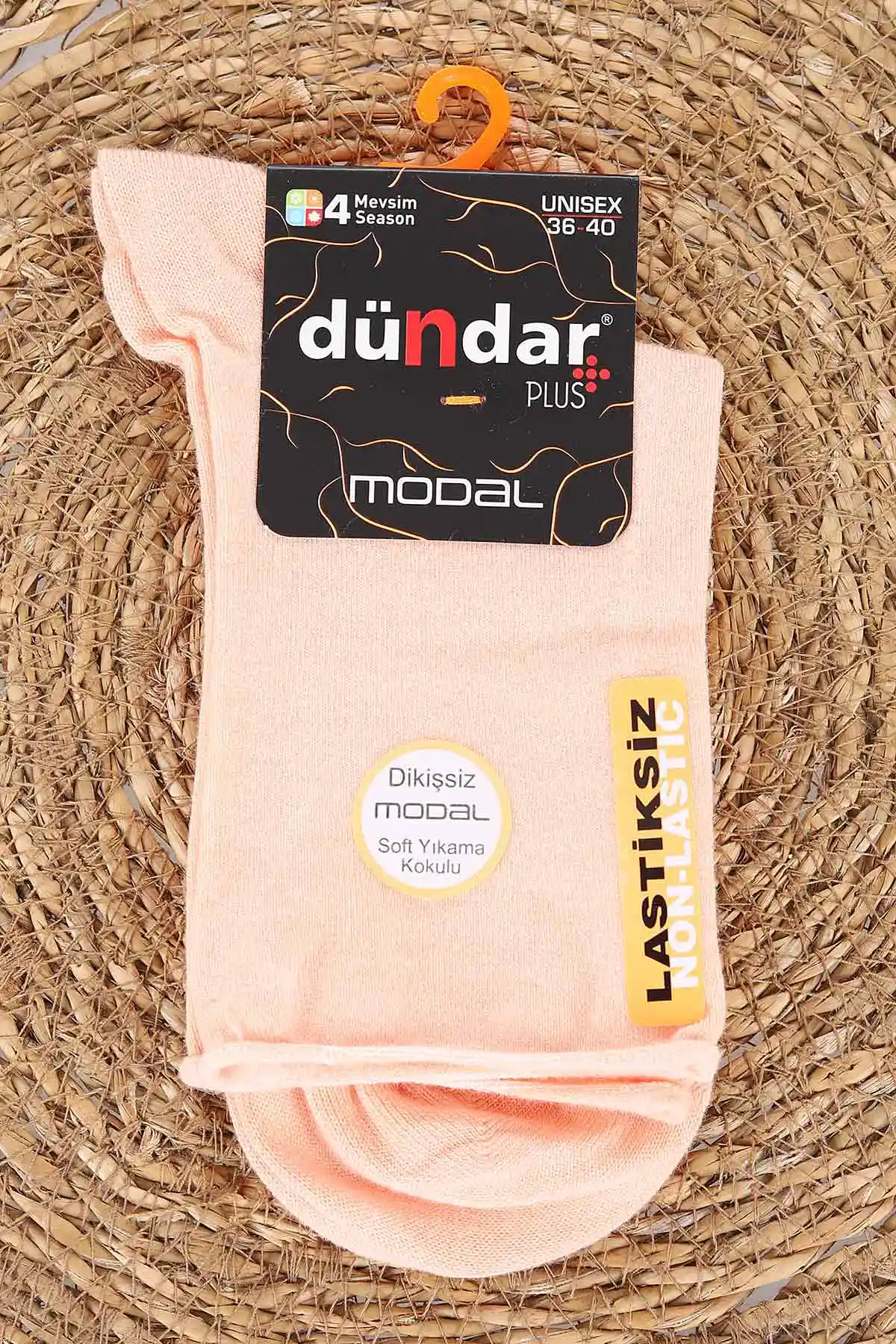 Yavruağzı Dört Mevsim Kadın Modal Lastiksiz Çorap (36-40) 477133