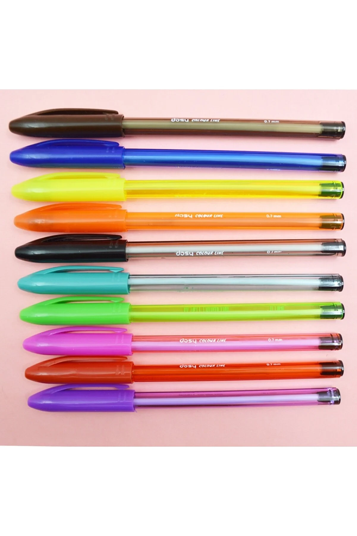 Dosy Colorline Tükenmez Kalem 0.7 Mm 10 Lu Set Blisterli 271606