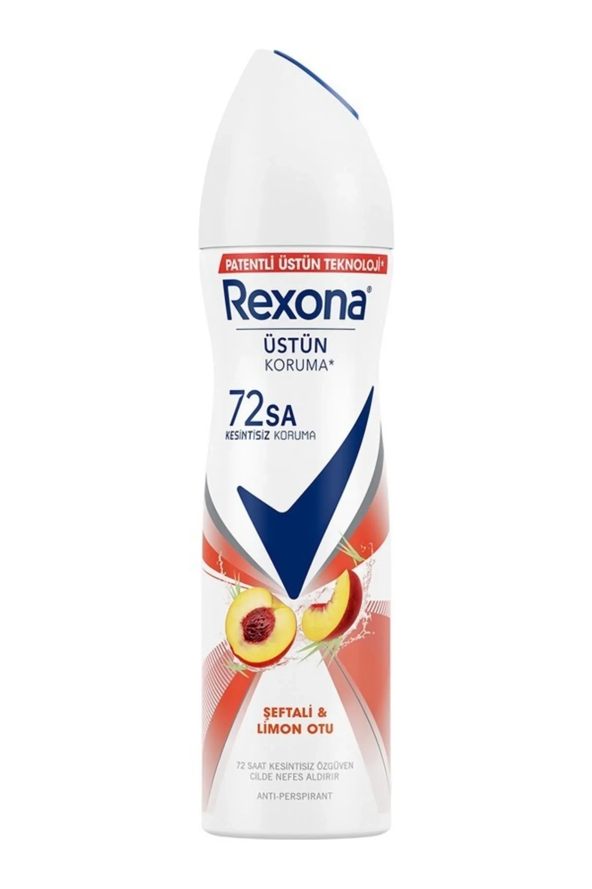 Rexona Kadın Sprey Deodorant Şeftali & Limon Otu 72 Saat Kesintisiz Koruma 150 ml 287683