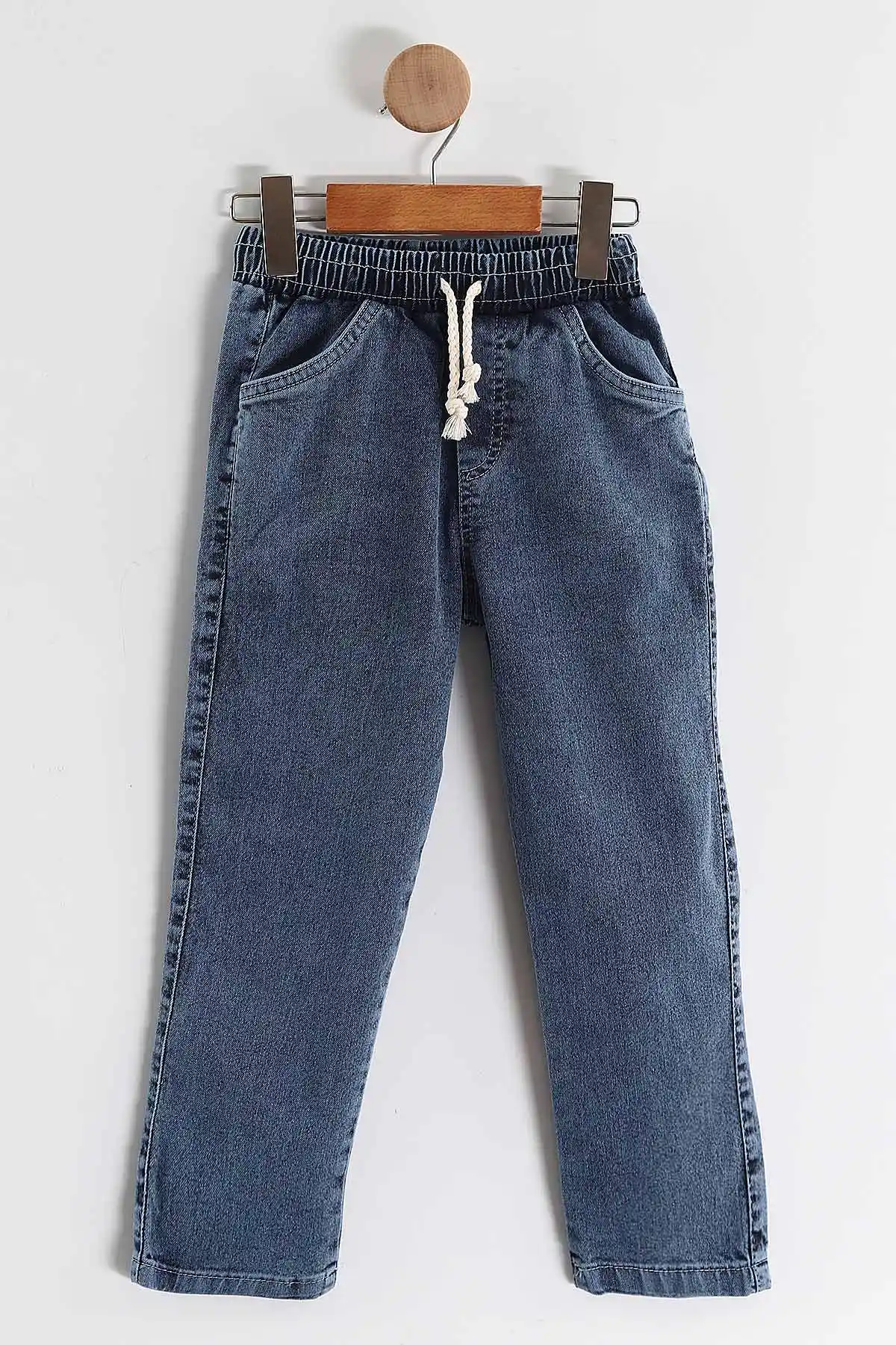 Yeşil (1-9 Yaş) Ok   Baskılı Kot Pantolonlu Erkek Çocuk 2'li Takım 438546