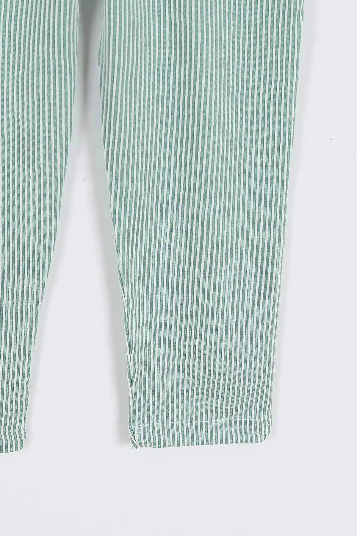 Yeşil (11-14 Yaş)Fitilli Likralı Erkek Çocuk Jogger Pantolon 357088
