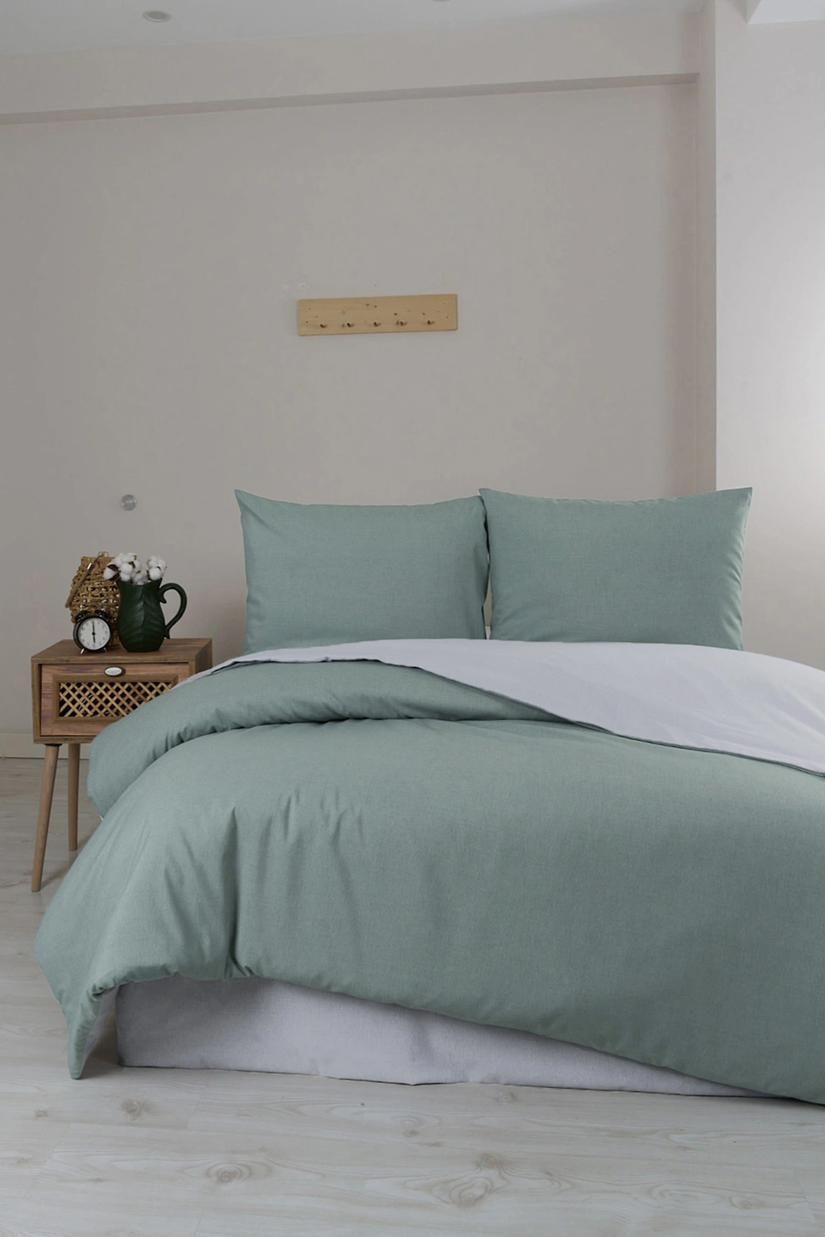 Yeşil 200x220 Cm Bella Home Battal Boy New Box Nevresim Takımı 446745