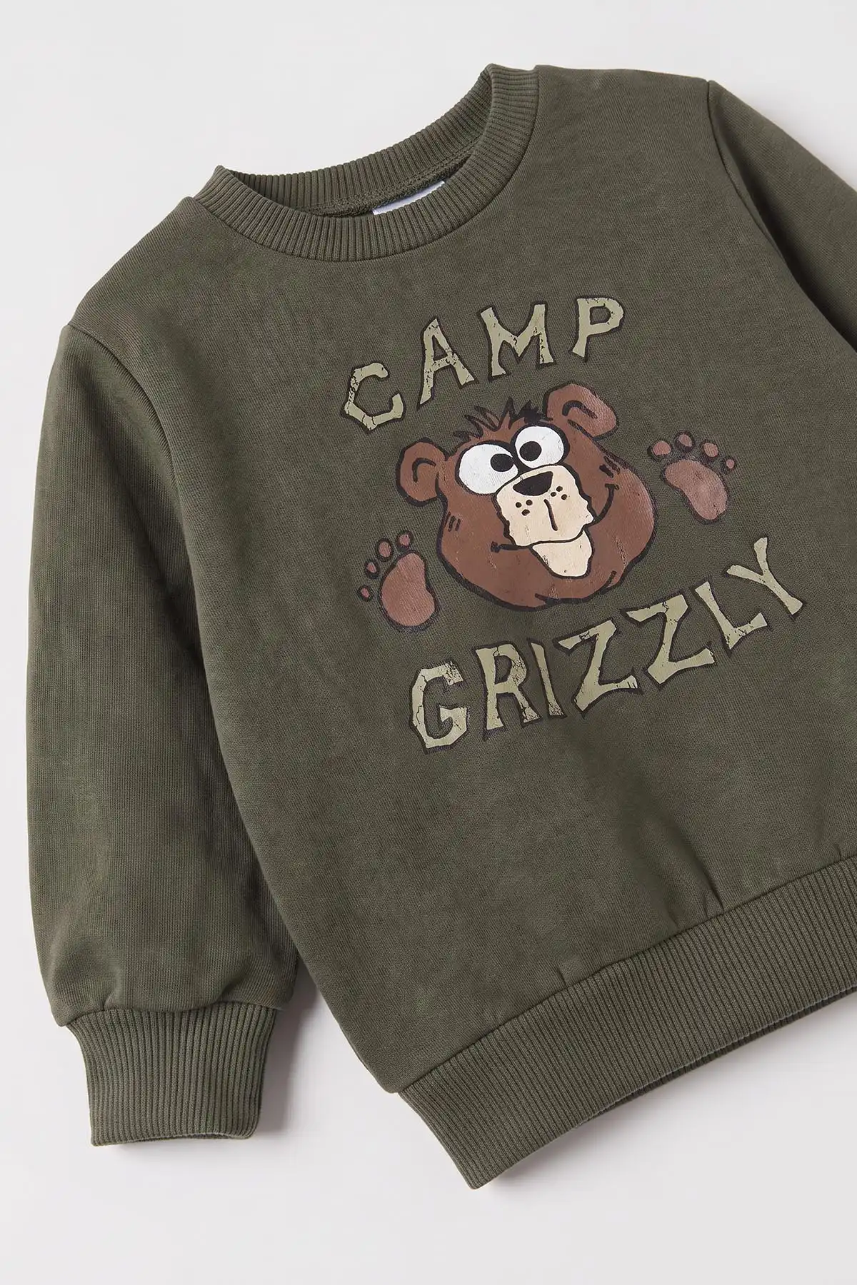 Yeşil (3-18 Ay) Camp Baskılı 2 İp Erkek Bebek Mevsimlik Takım 481167
