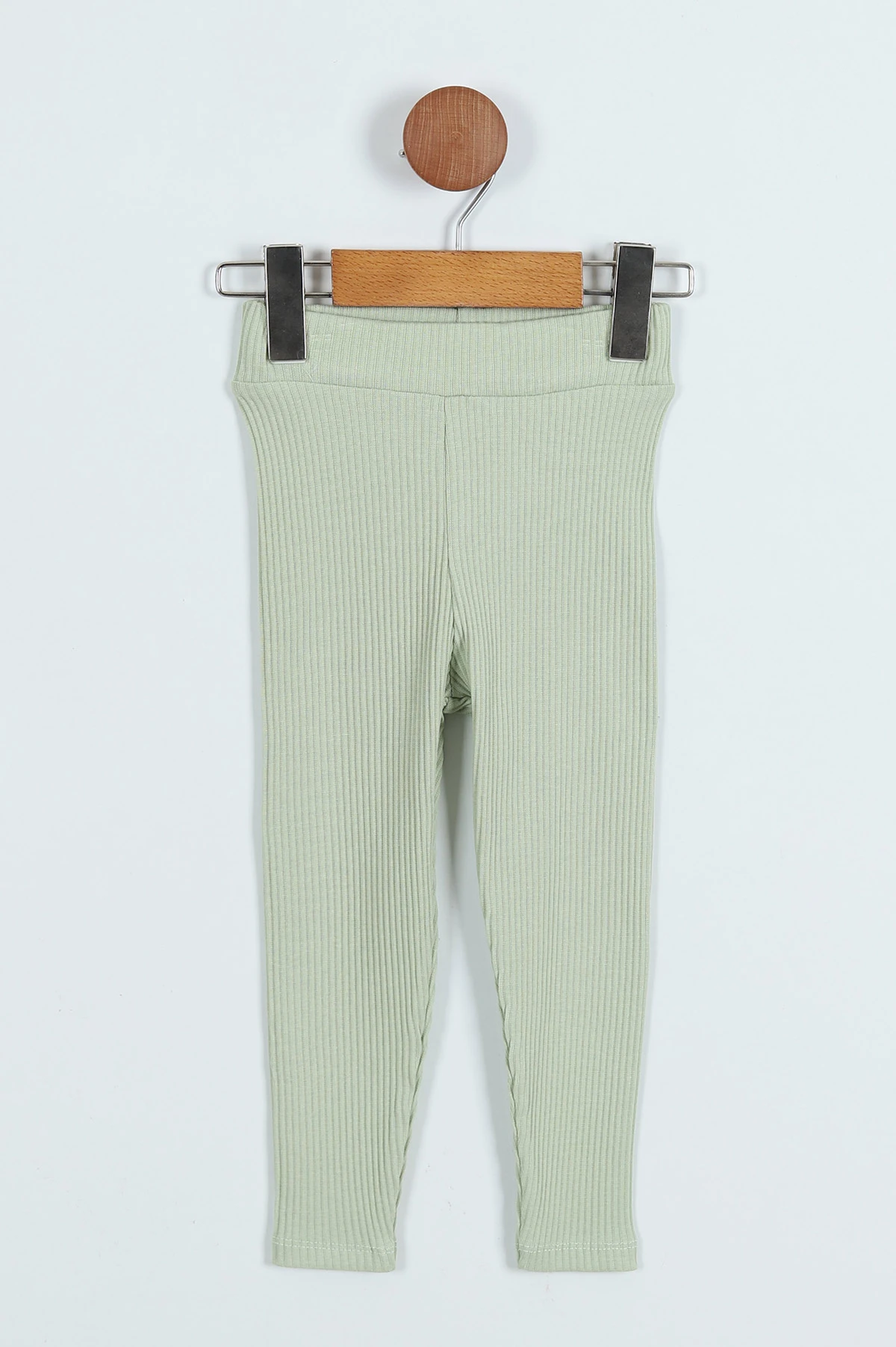 Yeşil (3-7 Yaş) Crop Fitilli Kız Çocuk Takım 265335