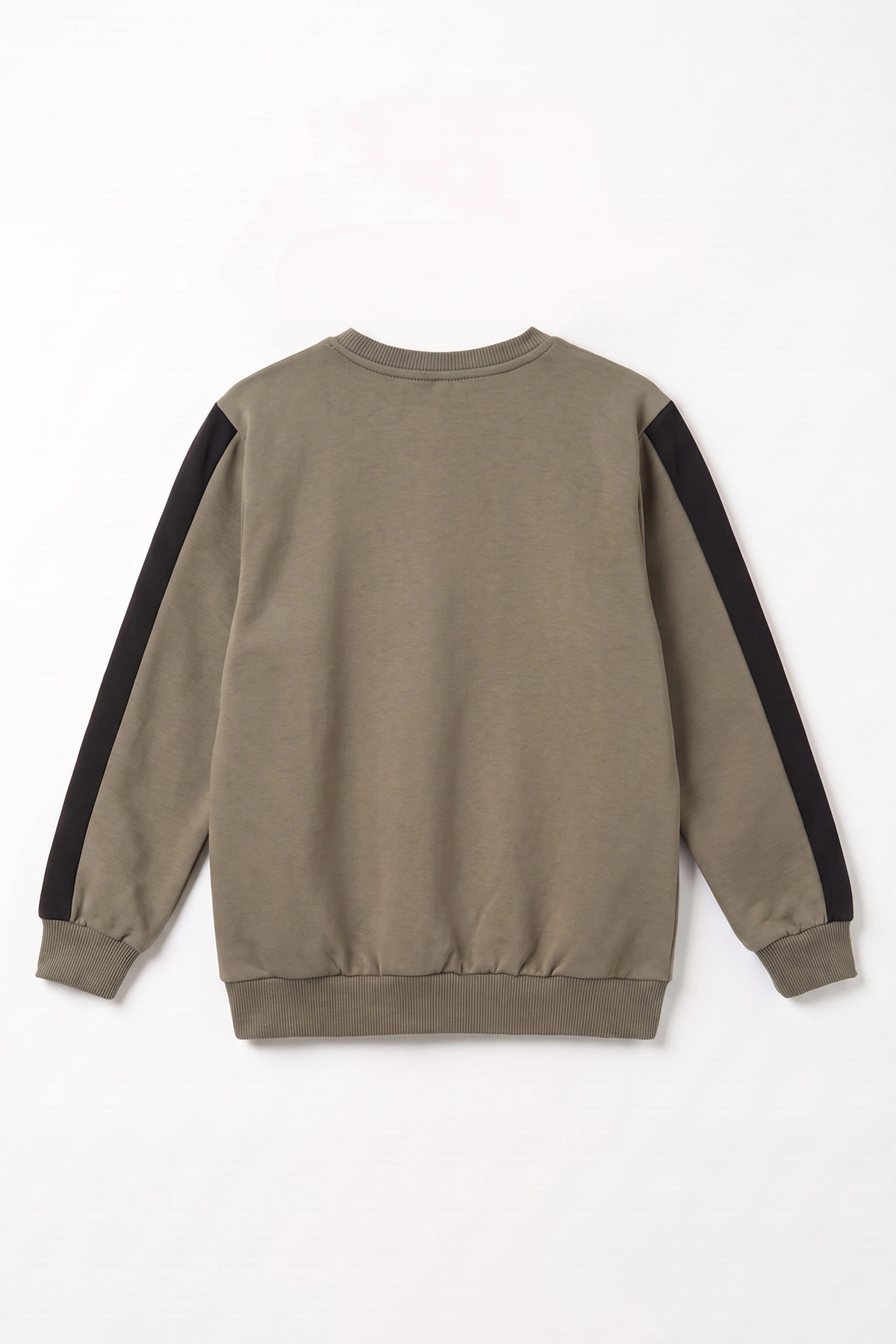 Yeşil (4-12 Yaş)Kol Parçalı  2 İp Erkek Çocuk Sweatshirt 493696