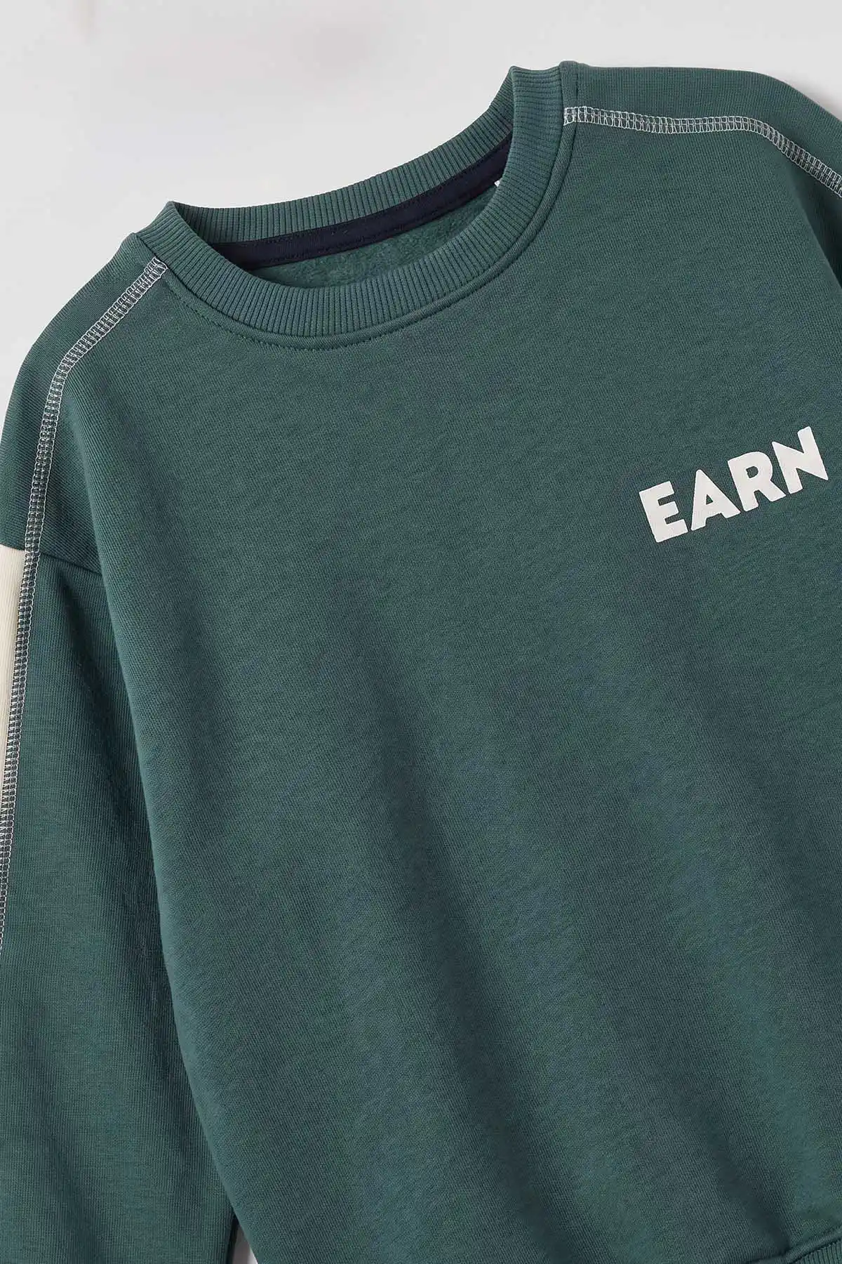 Yeşil (5-12 Yaş) Earn Baskılı     3 İp Şardonlu Erkek Çocuk Kışlık Takım 481530