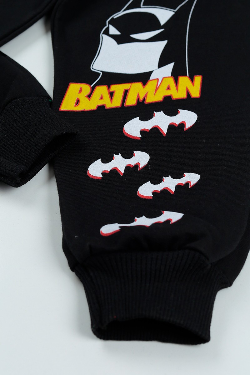 Yeşil (5-8 Yaş) Batman Baskılı Çantalı Erkek Çocuk Takım 96592