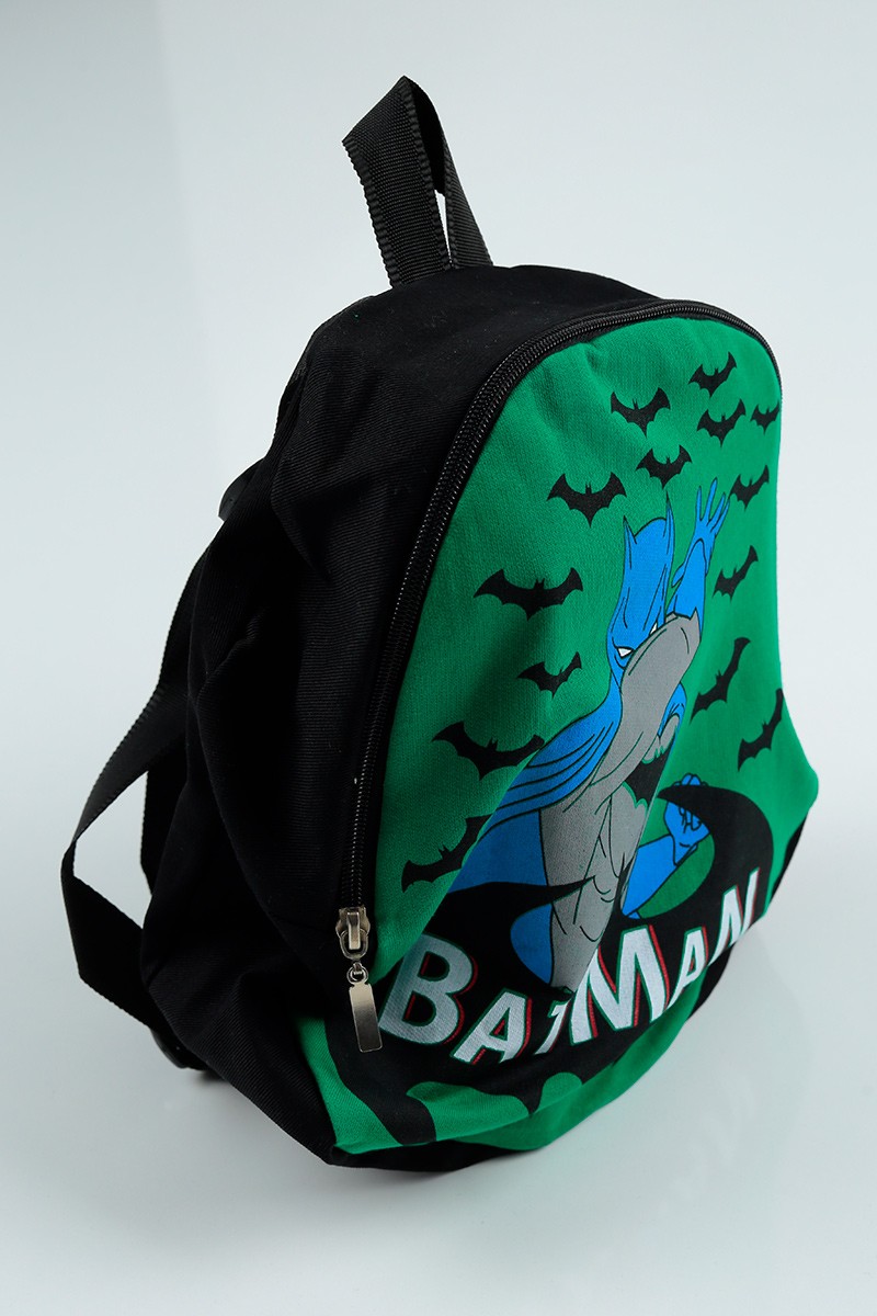 Yeşil (5-8 Yaş) Batman Baskılı Çantalı Erkek Çocuk Takım 96695