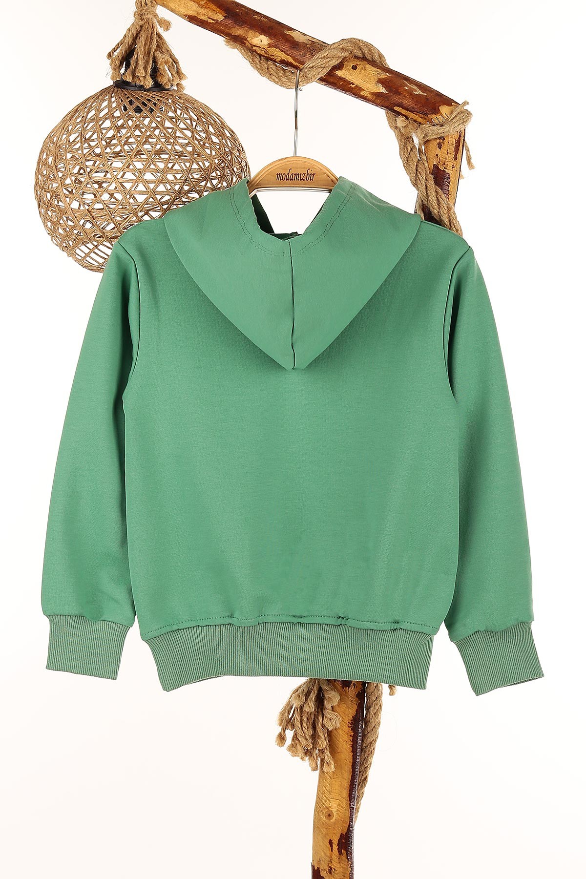 Yeşil (5-8 Yaş) Favorıte Life Kapşonlu Erkek Çocuk Sweat 148958