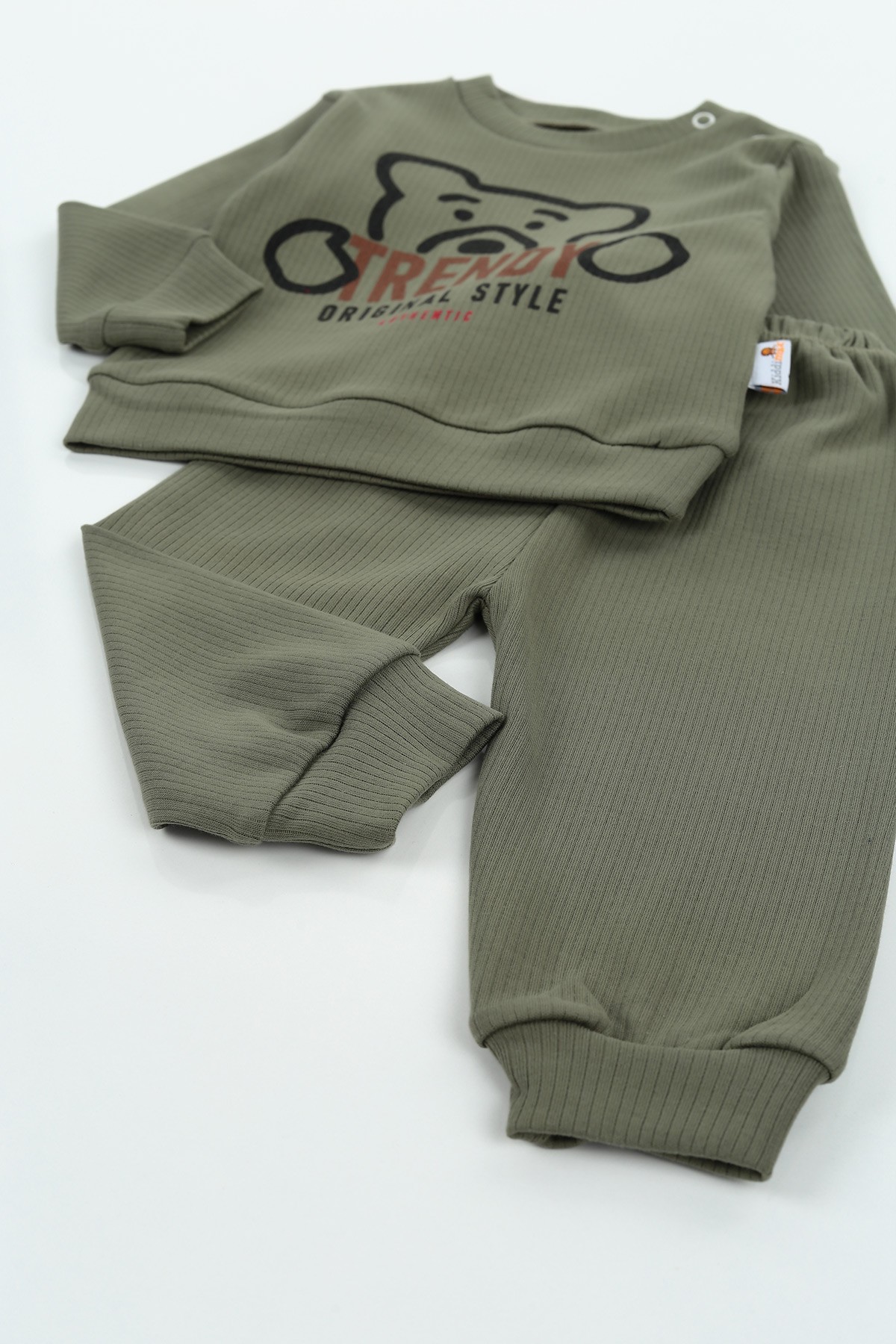 Yeşil (6-18 Ay) Trendy Baskılı Erkek Çocuk Takım 129548