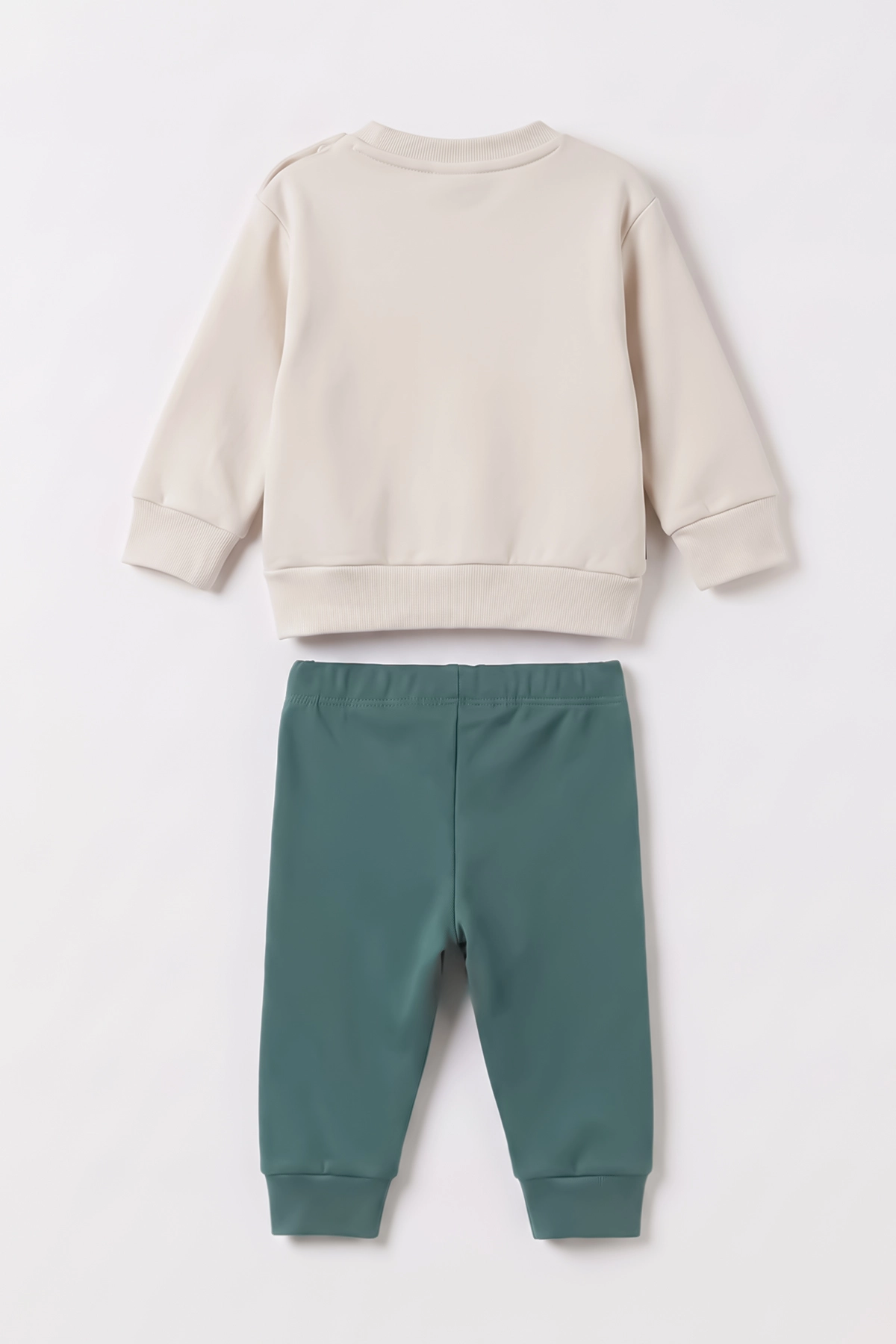 Yeşil (6-18 Ay)Cool Baskılı Çıtçıtlı Çimalı Erkek Bebek Takım 477608