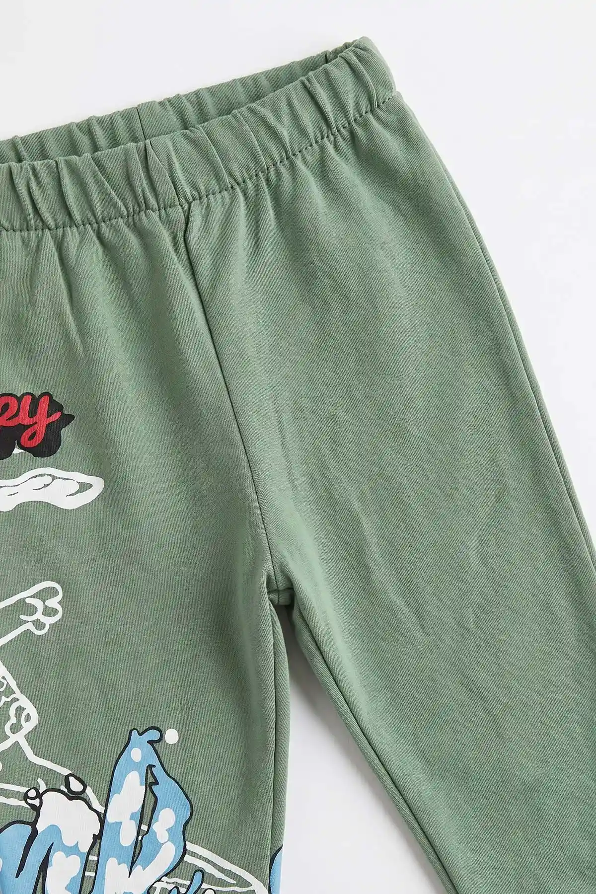 Yeşil (6-24 Ay) Snoopy Baskılı 2 İp Erkek Bebek Takım 480130