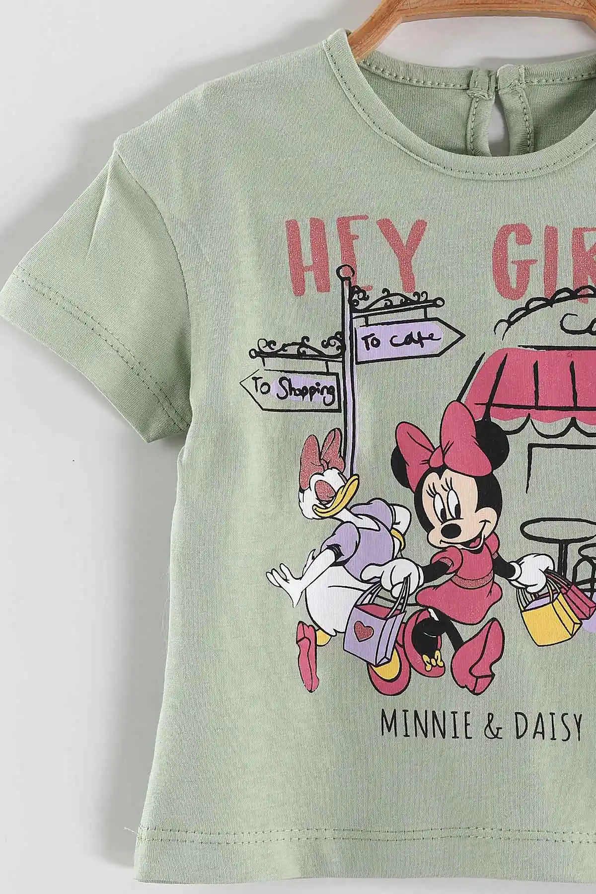 Yeşil (6-24 Ay)Hey Girls  Baskılı Süprem Kız Bebek  Yazlık Takım 440501