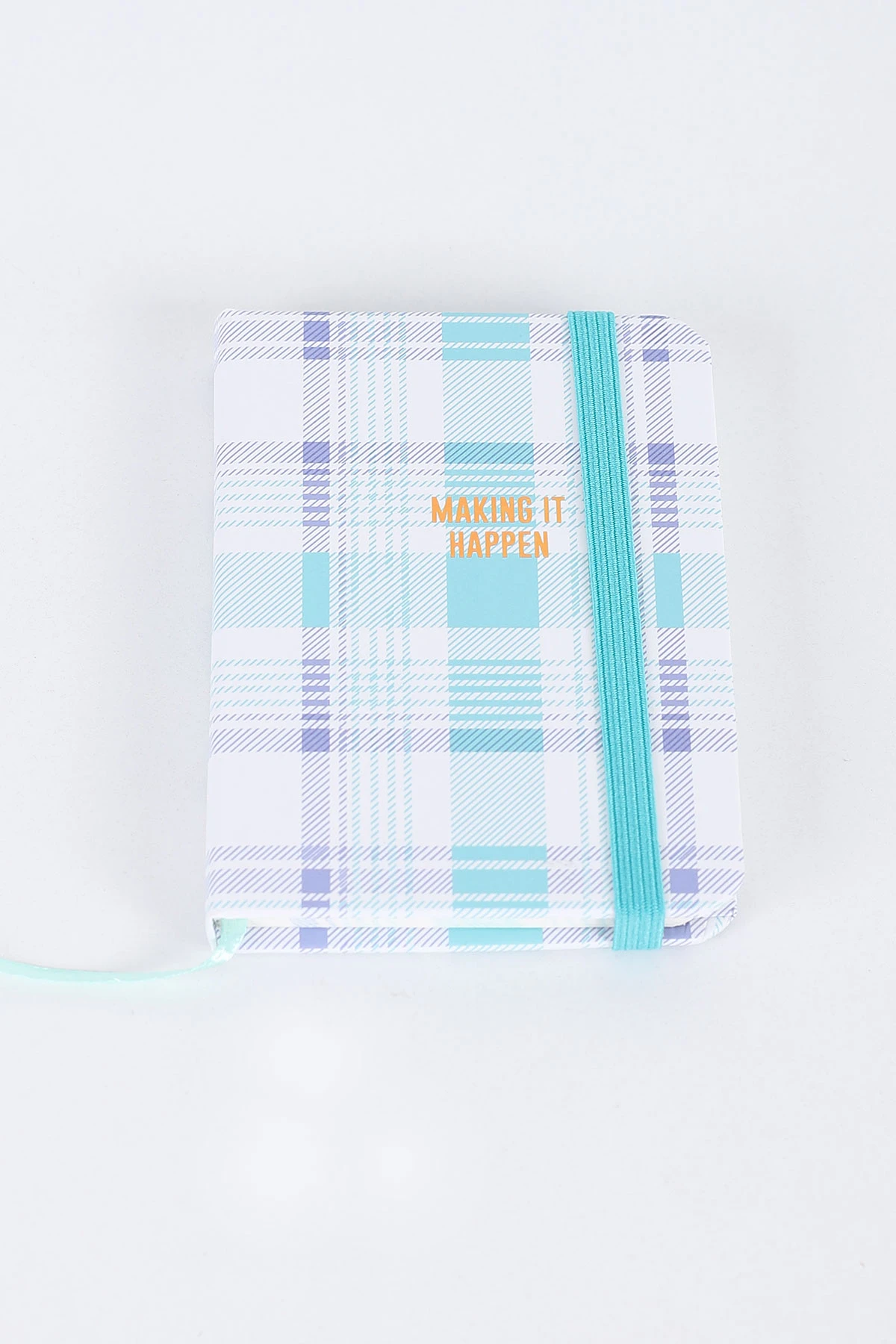 Yeşil 7x10 Cm Desenli Lastikli Bloknot Defter-Notebook 392509