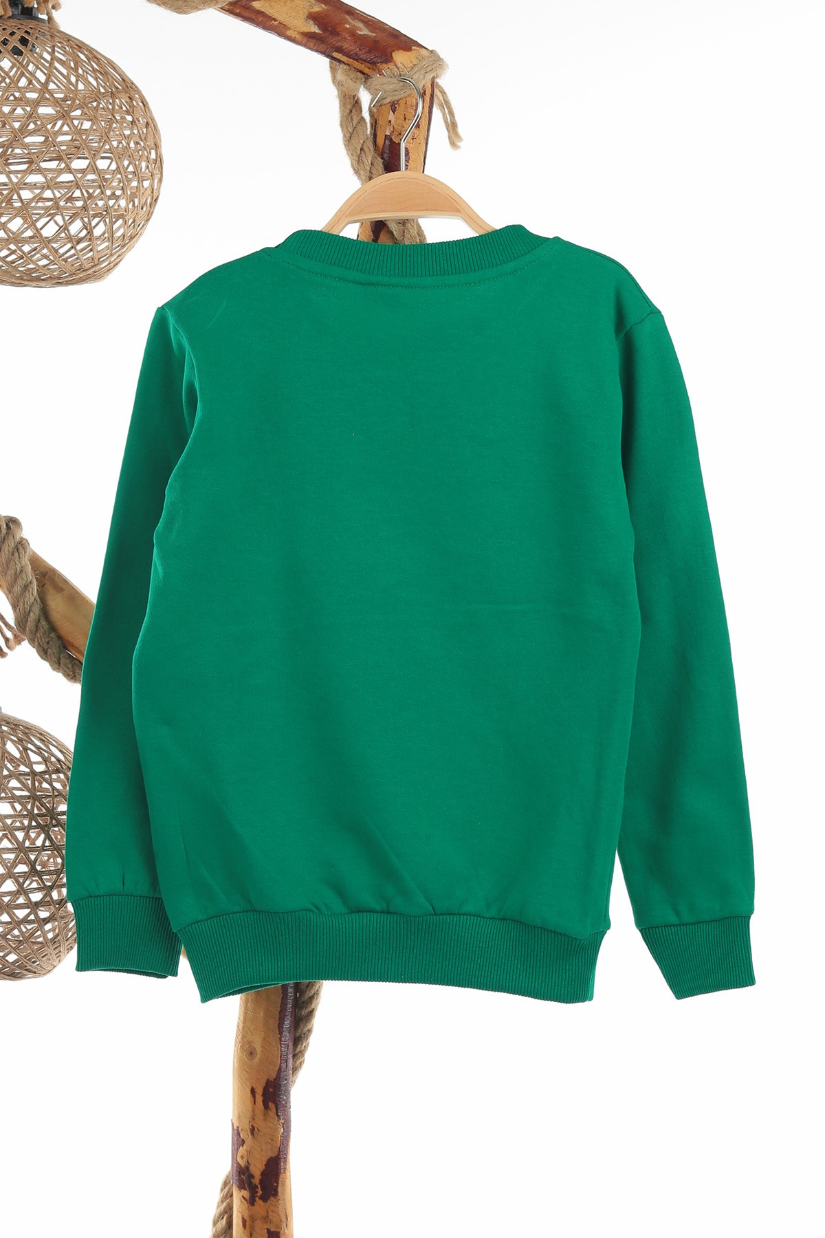 Yeşil (8-12 Yaş) Freedom Baskılı İki İp Şardonlu Erkek Çocuk sweat 139790