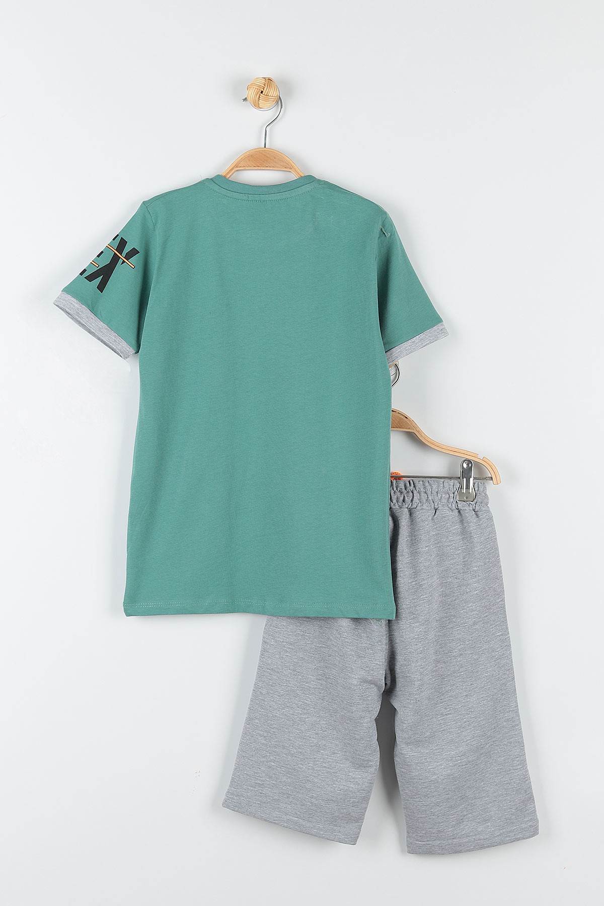 Yeşil (9-12 Yaş) Expstyle Baskılı Cep Detaylı Erkek Çocuk Takım 177432