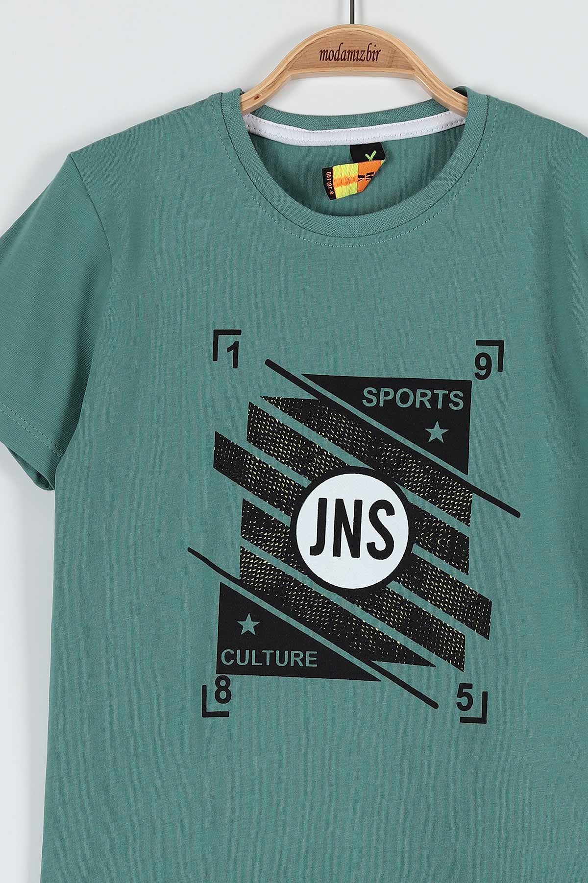 Yeşil (9-12 Yaş) Jns Sports Baskılı Belden Bağlamalı Erkek Çocuk Takım 183018