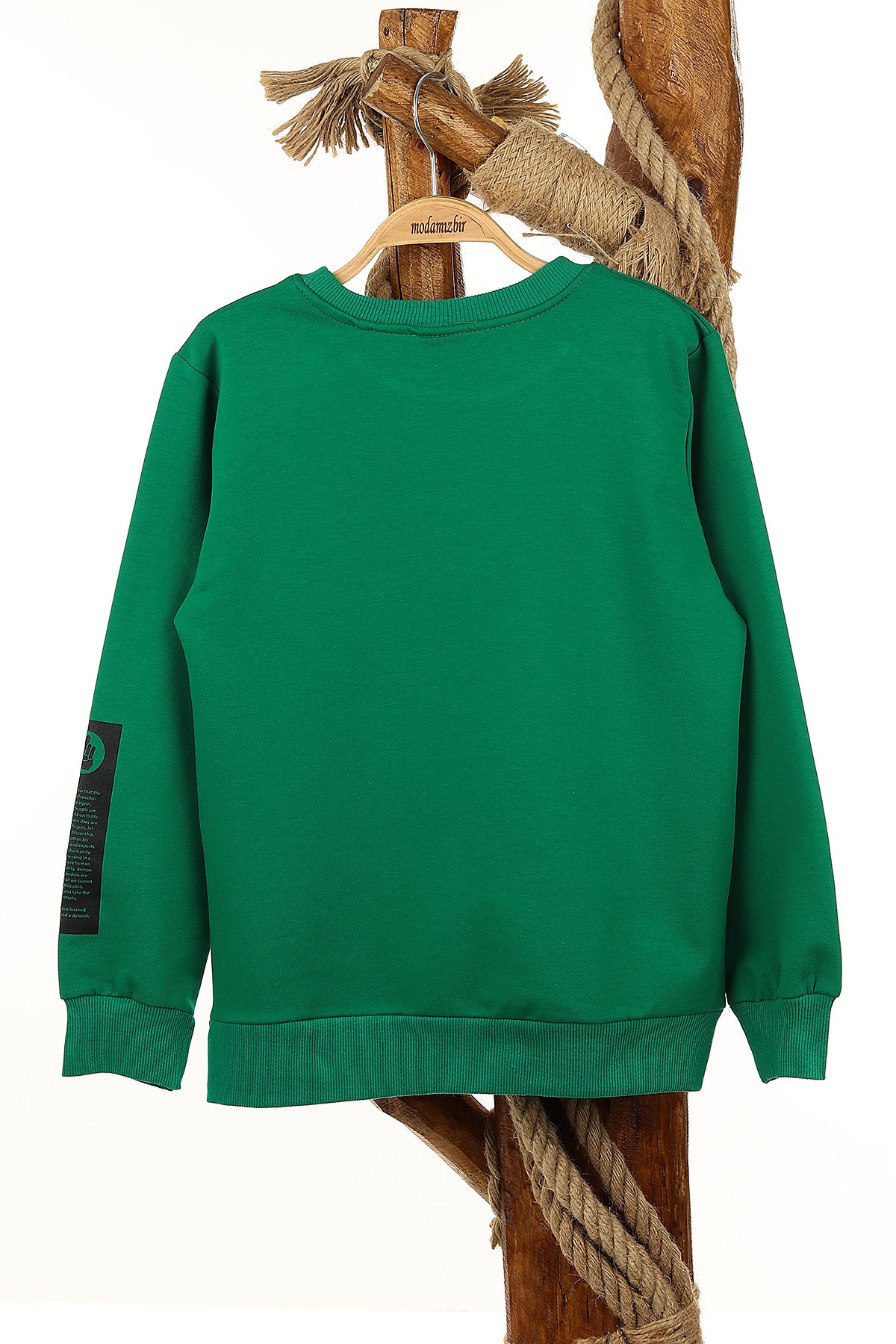 Yeşil (9-12 Yaş) Mestar Baskılı Erkek Çocuk Sweat 154290