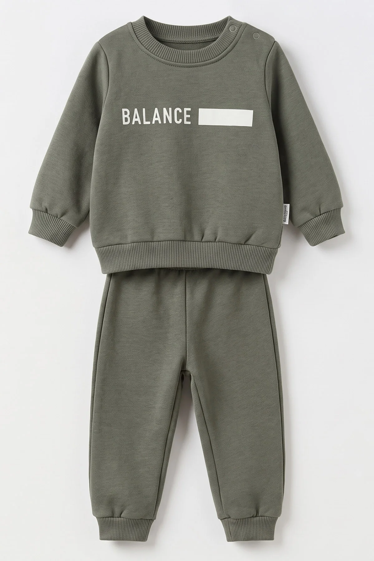 Yeşil (9-18 Ay) Balance Baskılı İçi Şardonlu Erkek Bebek Kışlık Takım 493922