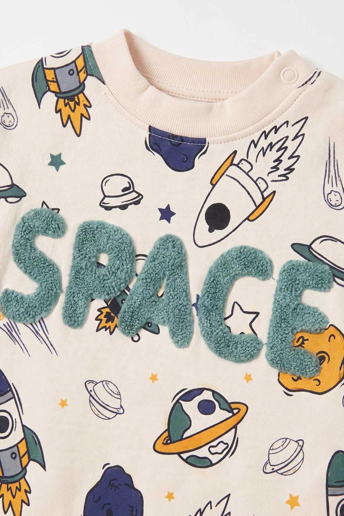 Yeşil (9-18 Ay)Space Süzene Nakışlı Erkek Bebek Takım 476290