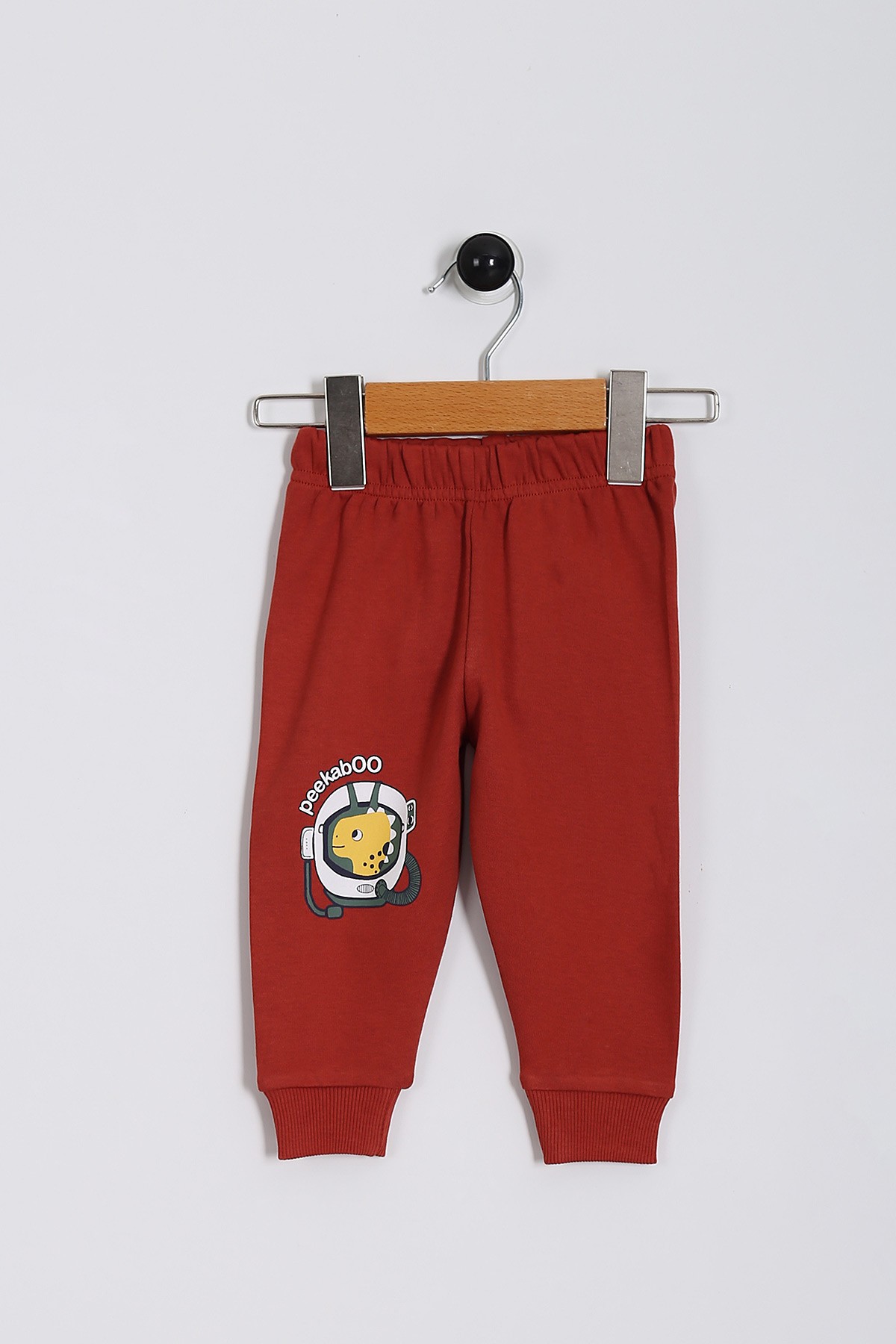 Yeşil (9-24 Ay) Astronot Kask Baskılı İki İp Erkek Bebe Takım 198352