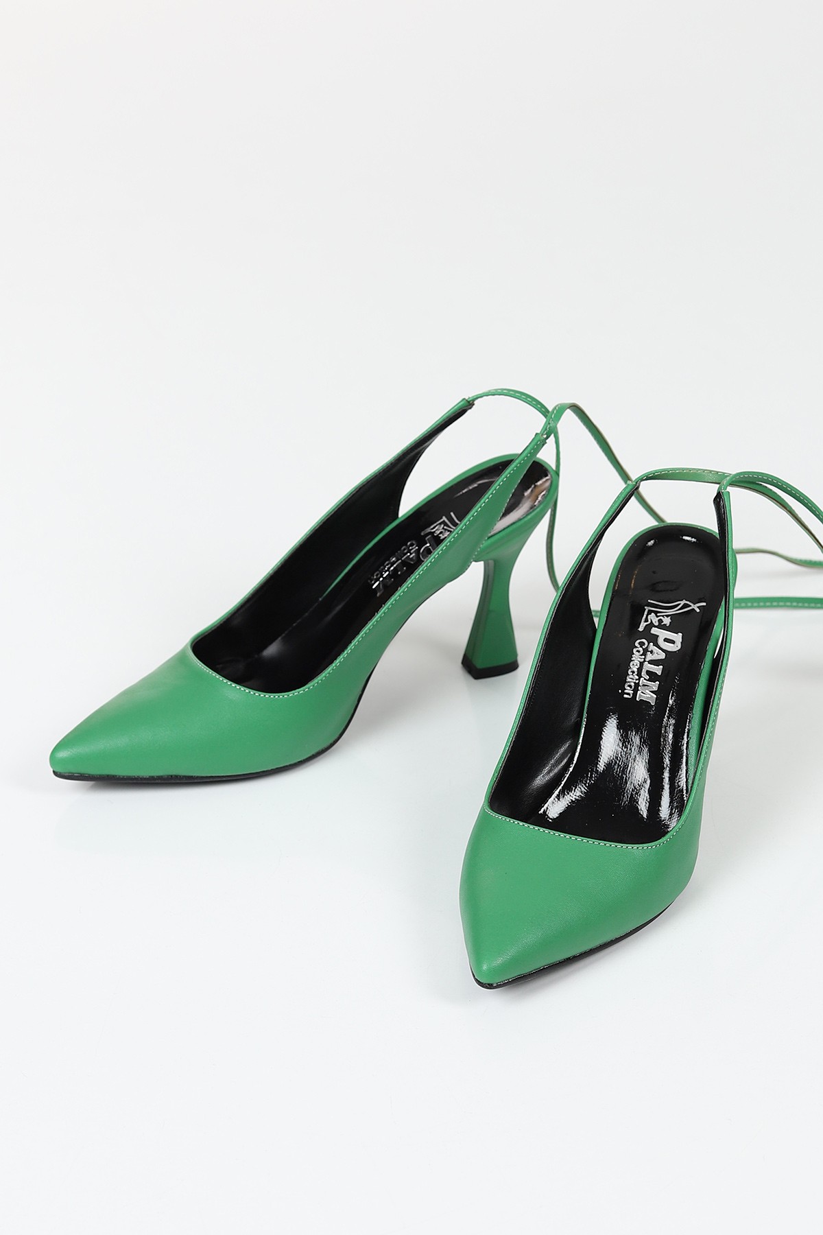 Yeşil Bağlamalı Topuklu Ayakkabı 121234
