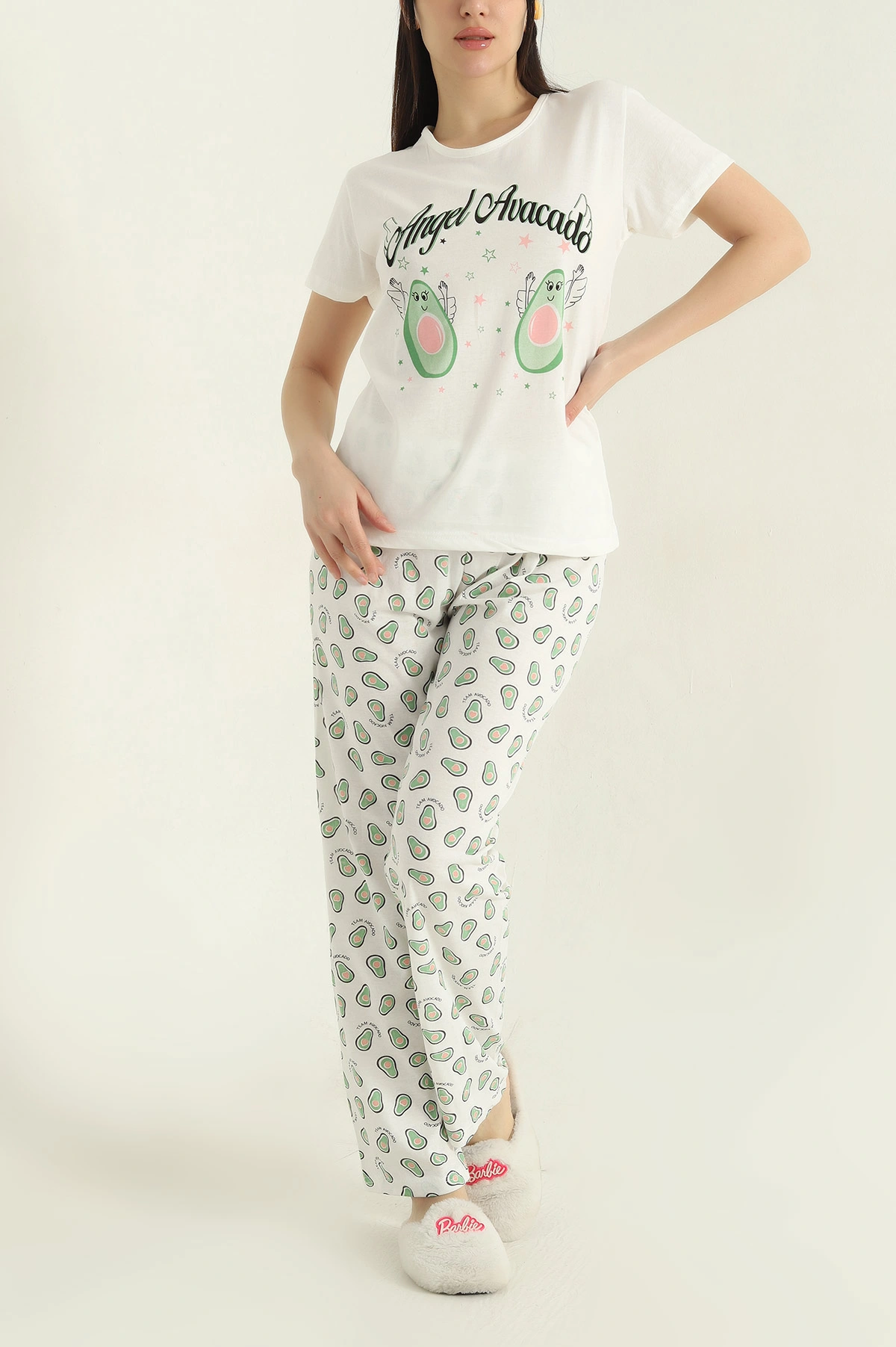 Yeşil Baskılı Kadın Pijama Takımı 357150