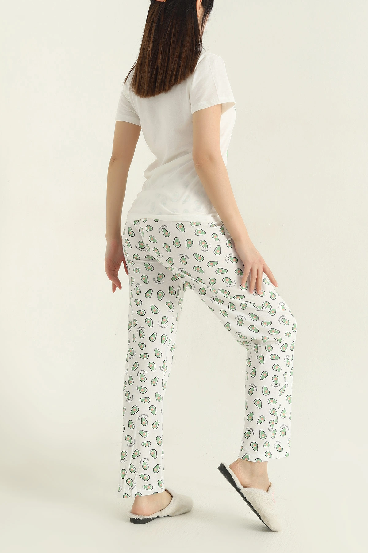 Yeşil Baskılı Kadın Pijama Takımı 357150