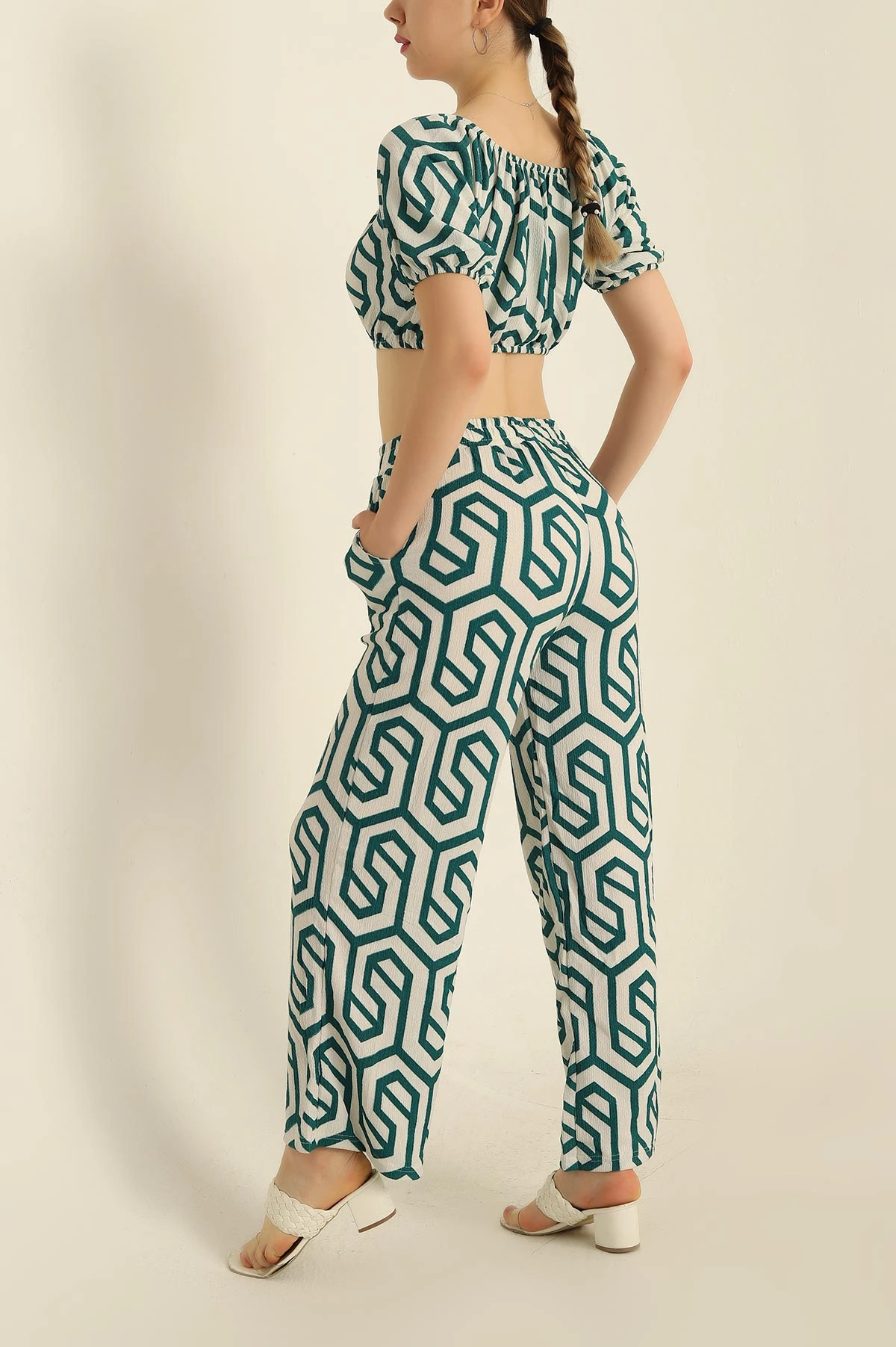 Yeşil Bluz Pantolon İkili Takım 254862