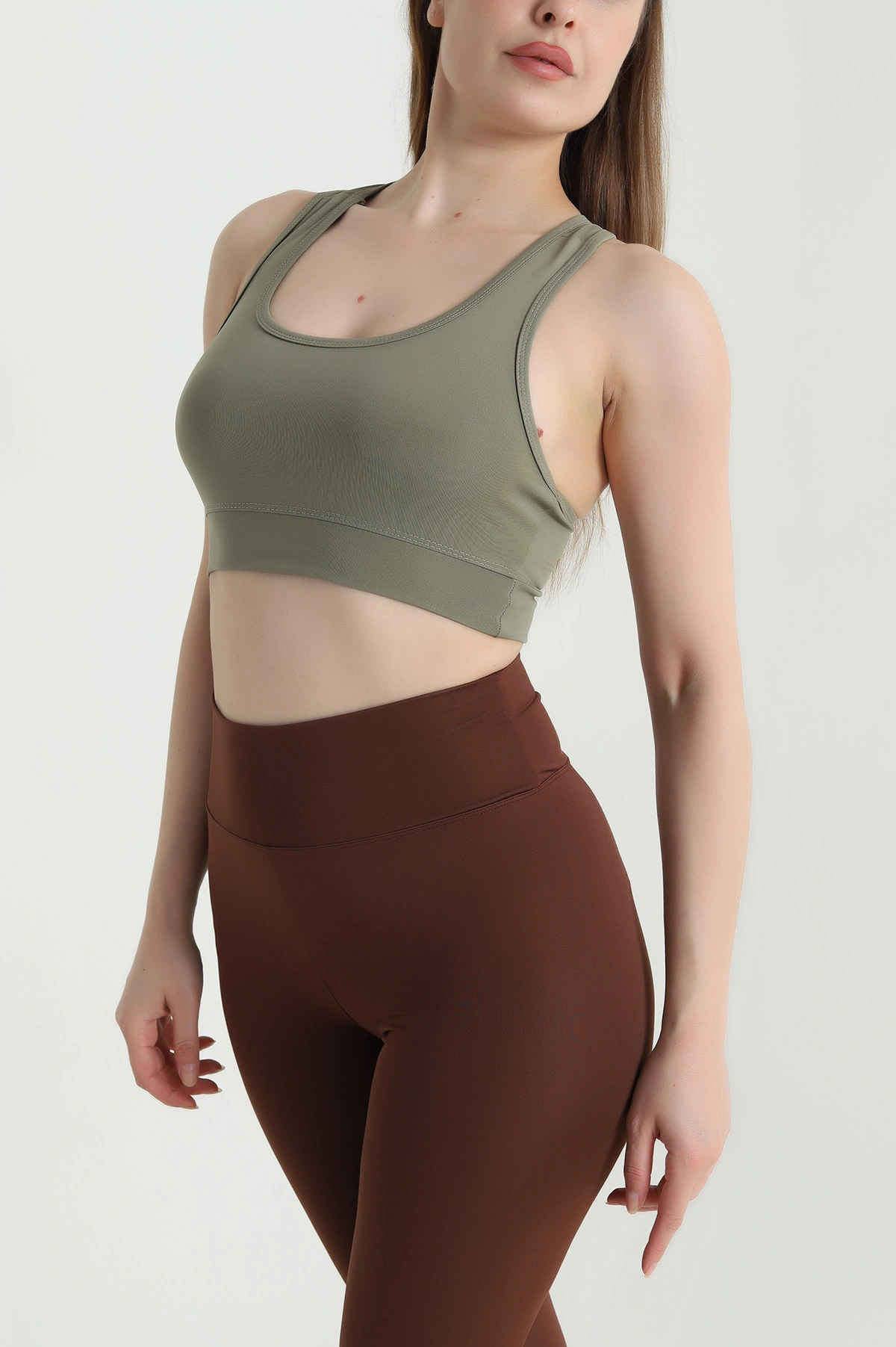 Yeşil Dalgıç Crop Kadın Atlet 469178