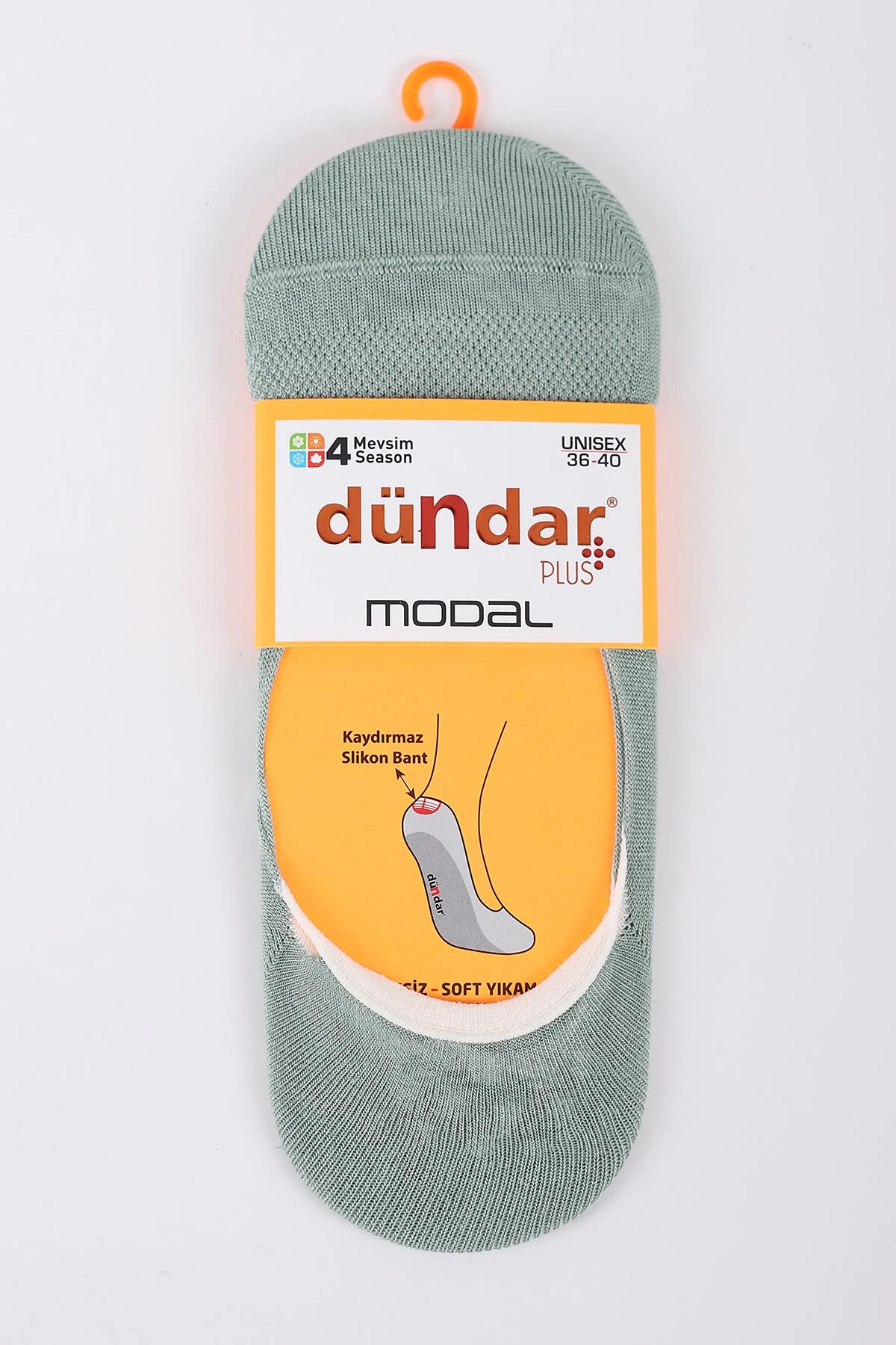 Yeşil Dört Mevsim Kadın Modal Babet Çorap 36-40 422925